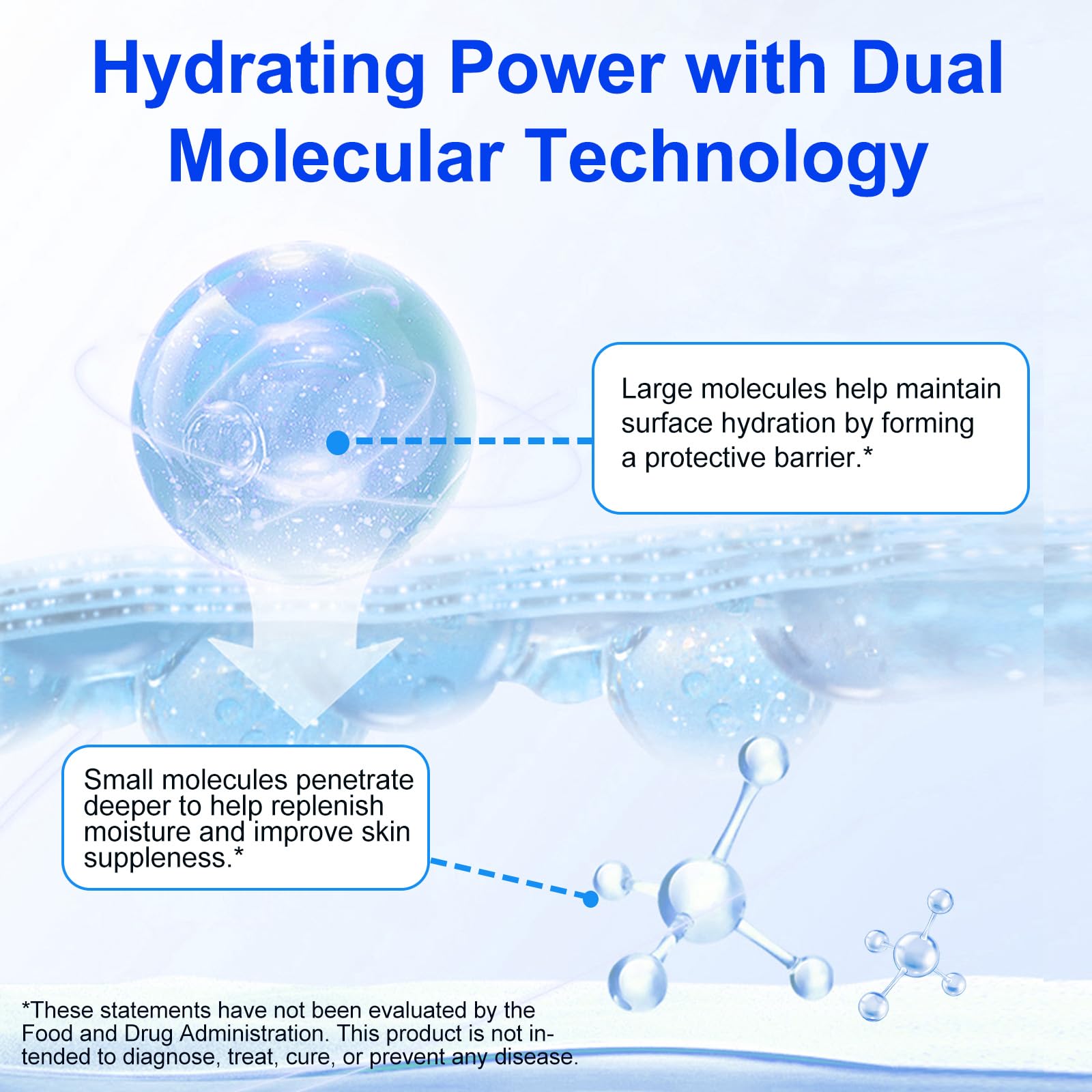 akareni Pure Hyaluronic Acid Powder for Skin & Face, Dual Molecular Weight - akareni Official Product View 7
