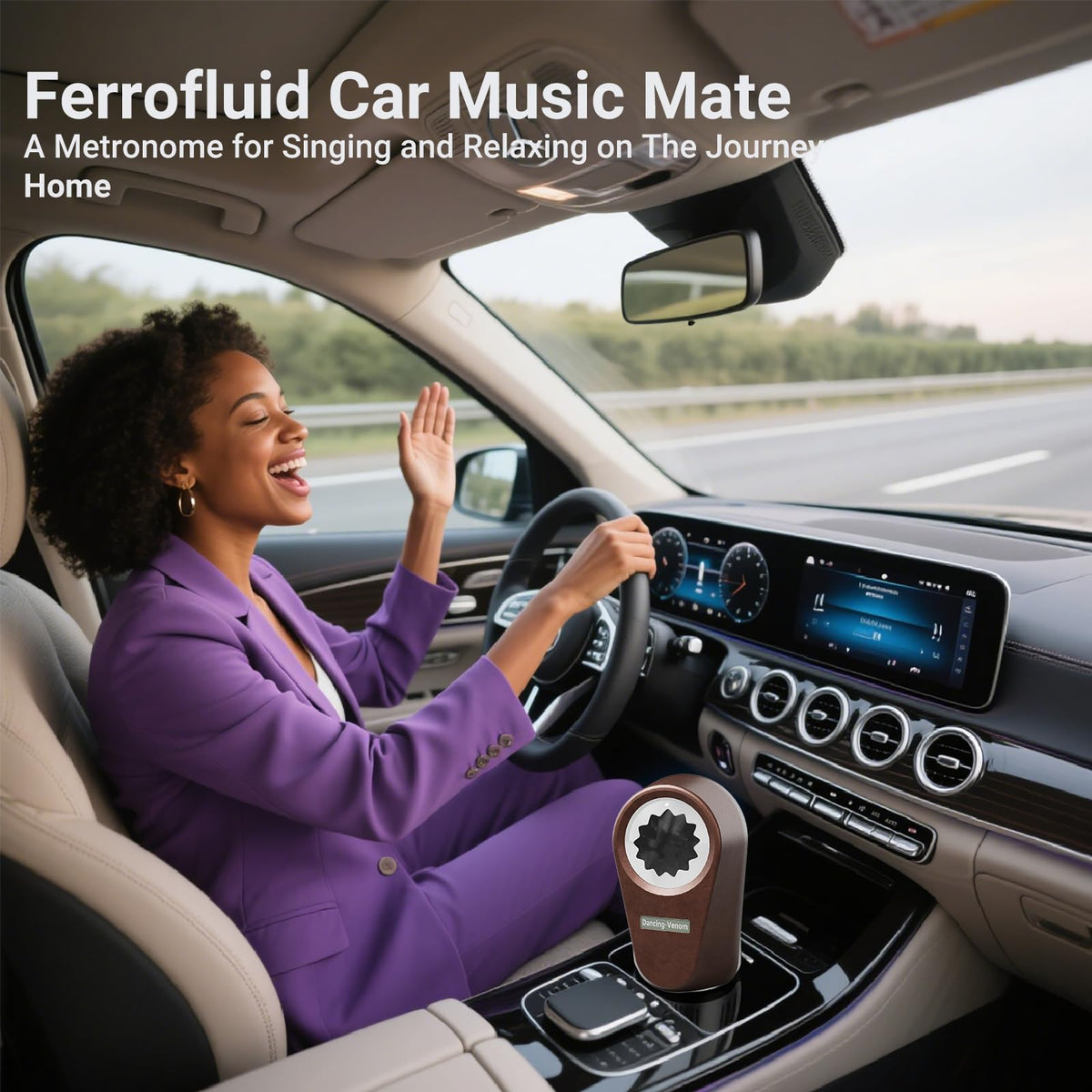 Ferrofluid Sound Visualizer Dancing Ferrofluid Speaker Music - Alltripal Official Imagery - 3