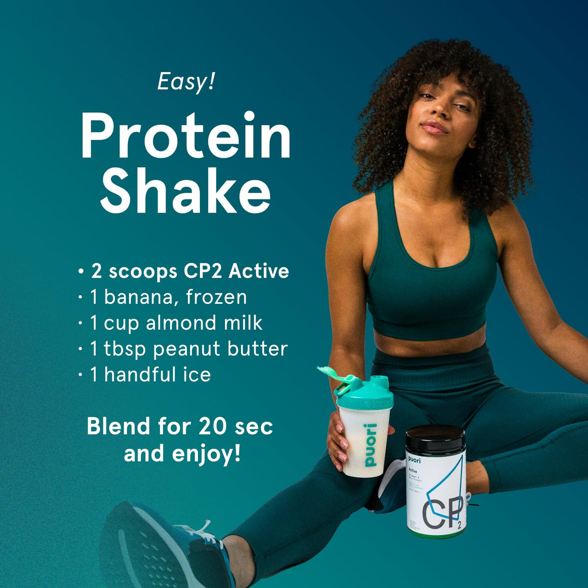 Puori CP2 Collagen Whey Protein Powder Vanilla 10 Servings - Puori Official Imagery - 7