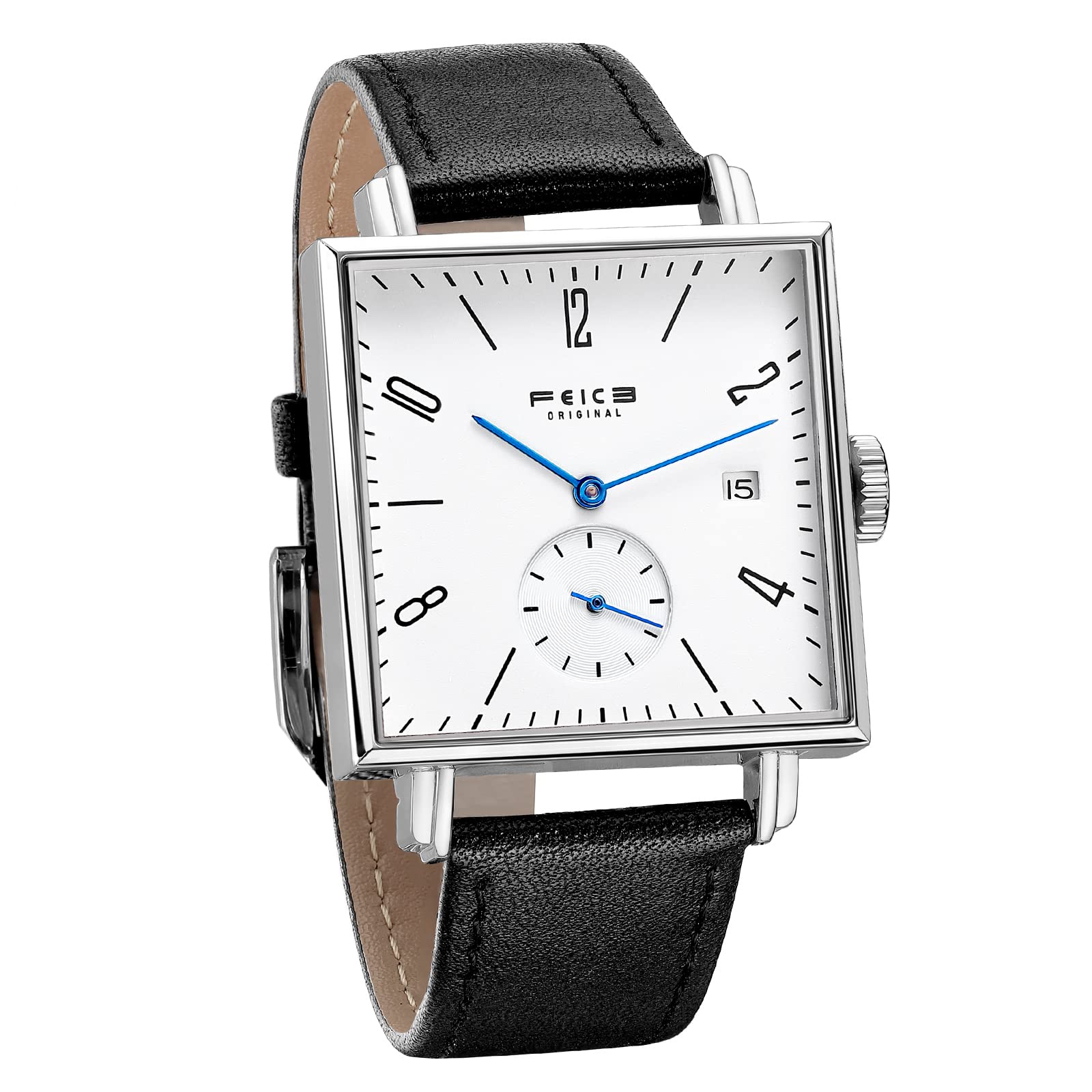 FEICE Sapphire Crystal Square Automatic Watch Classic Bauhaus - Product Imagery
