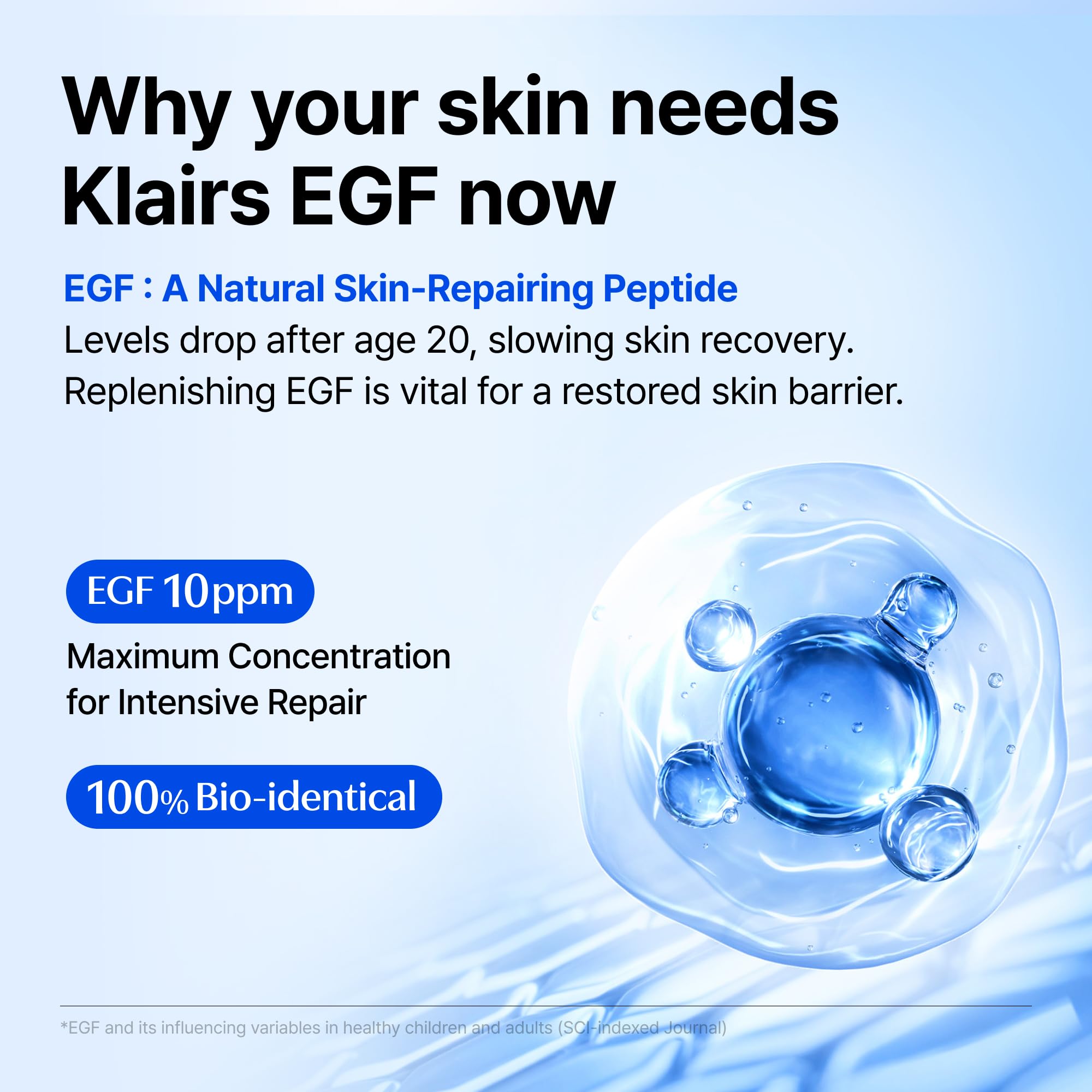 DearKlairs EGF Serum - Blue Youth Activating Drop & 1.69 Fl Oz - DearKlairs Official Product View 4