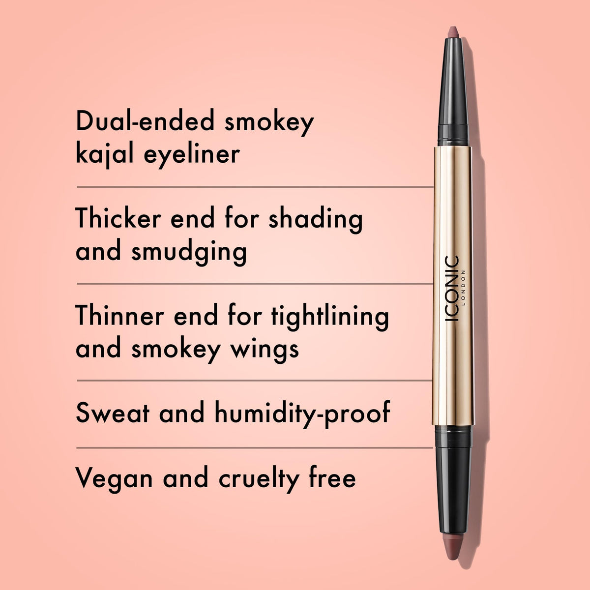 ICONIC LONDON Smokey Eye Dual Ended Eyeliner - Premium Selection Official Imagery - 4