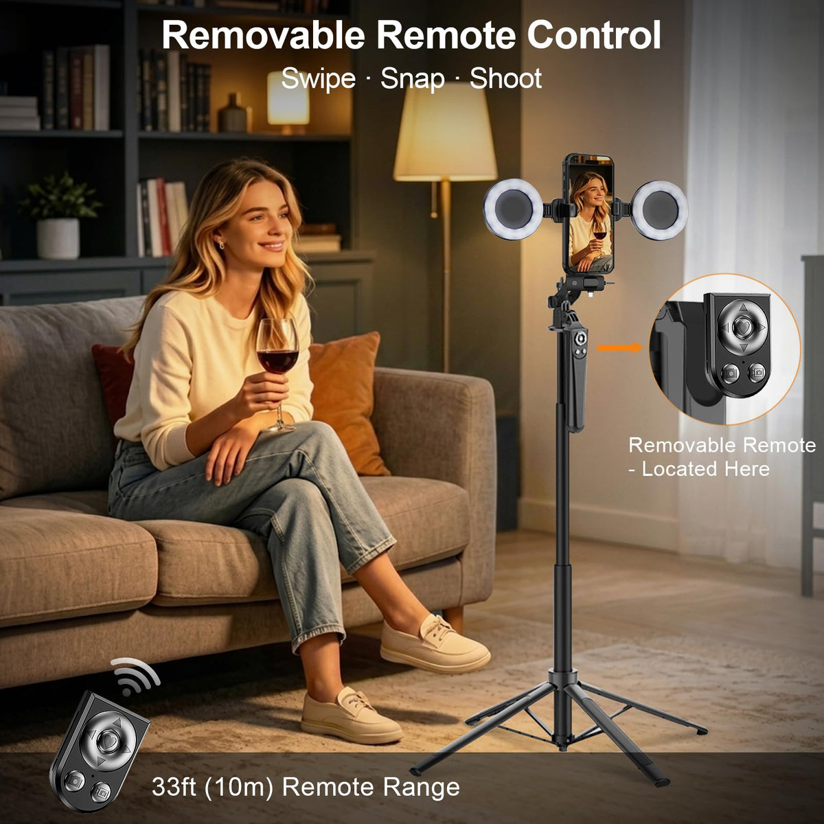 Content Creator Essentials Vlogging Kit for iPhone Tripod - Ocwqp Official Imagery - 5