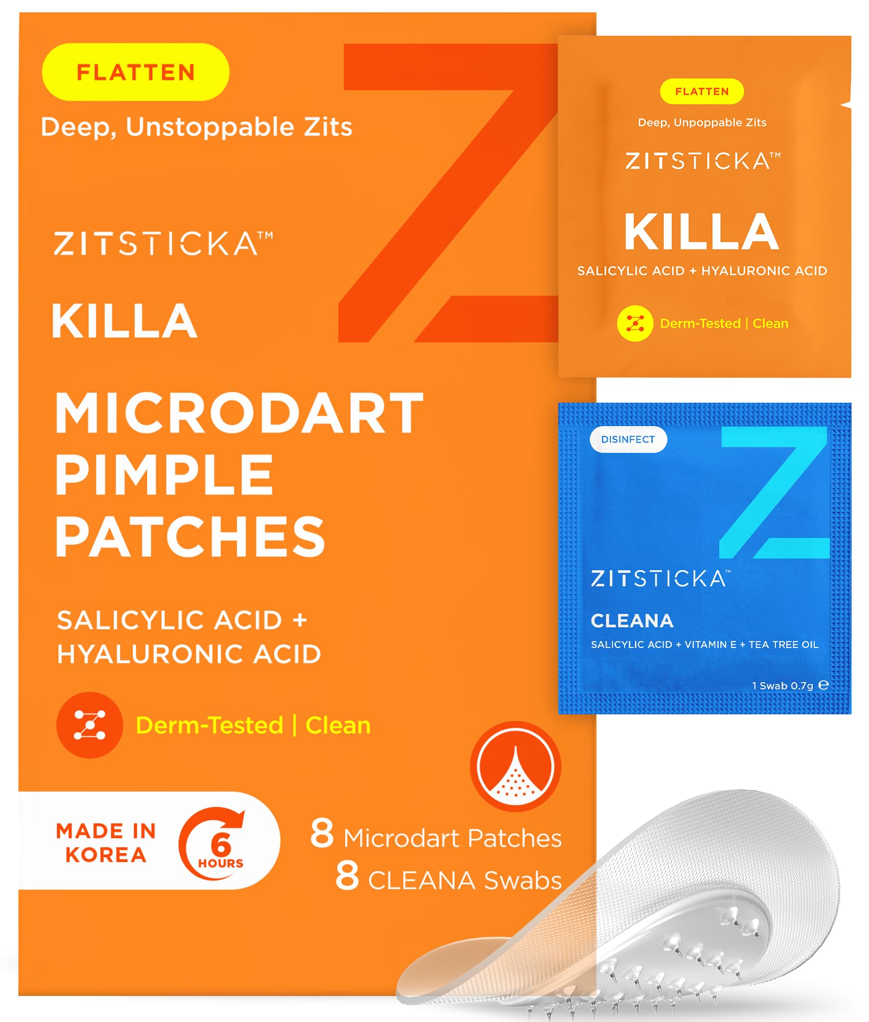 ZitSticka Killa Kit Microdart Pimple Patch For Face, - ZitSticka