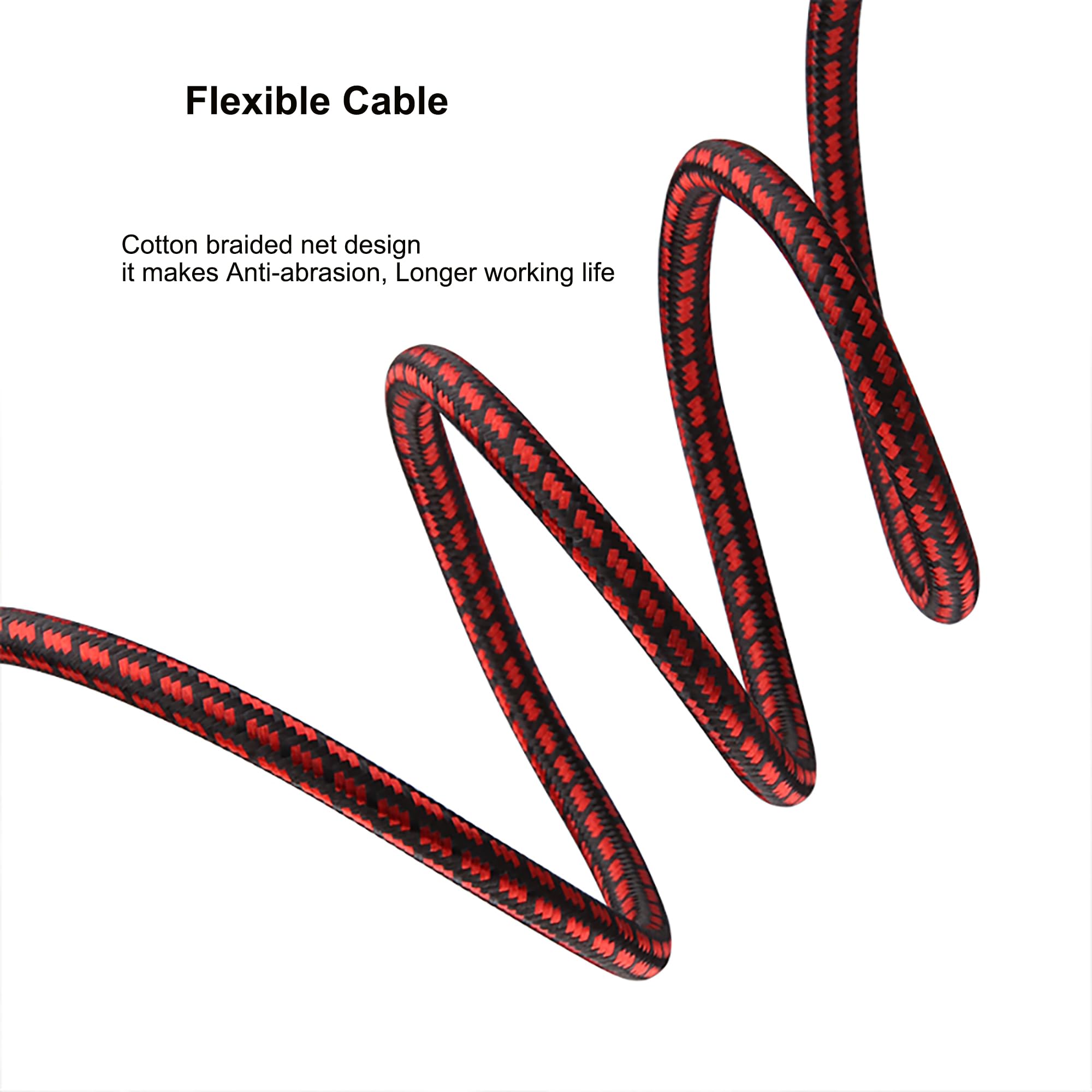 Primeda 3.5mm to 2 RCA Audiophile Audio Cable Stereo Braided Gold by Primeda - Angle View 7