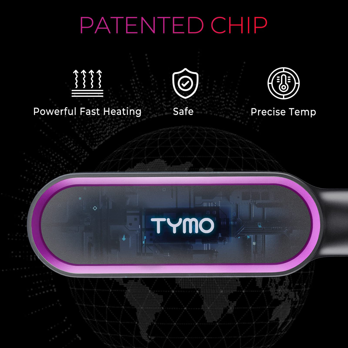 TYMO Hair Straightener Brush Hot Comb Hair Straighteners for - TYMO Official Imagery - 5
