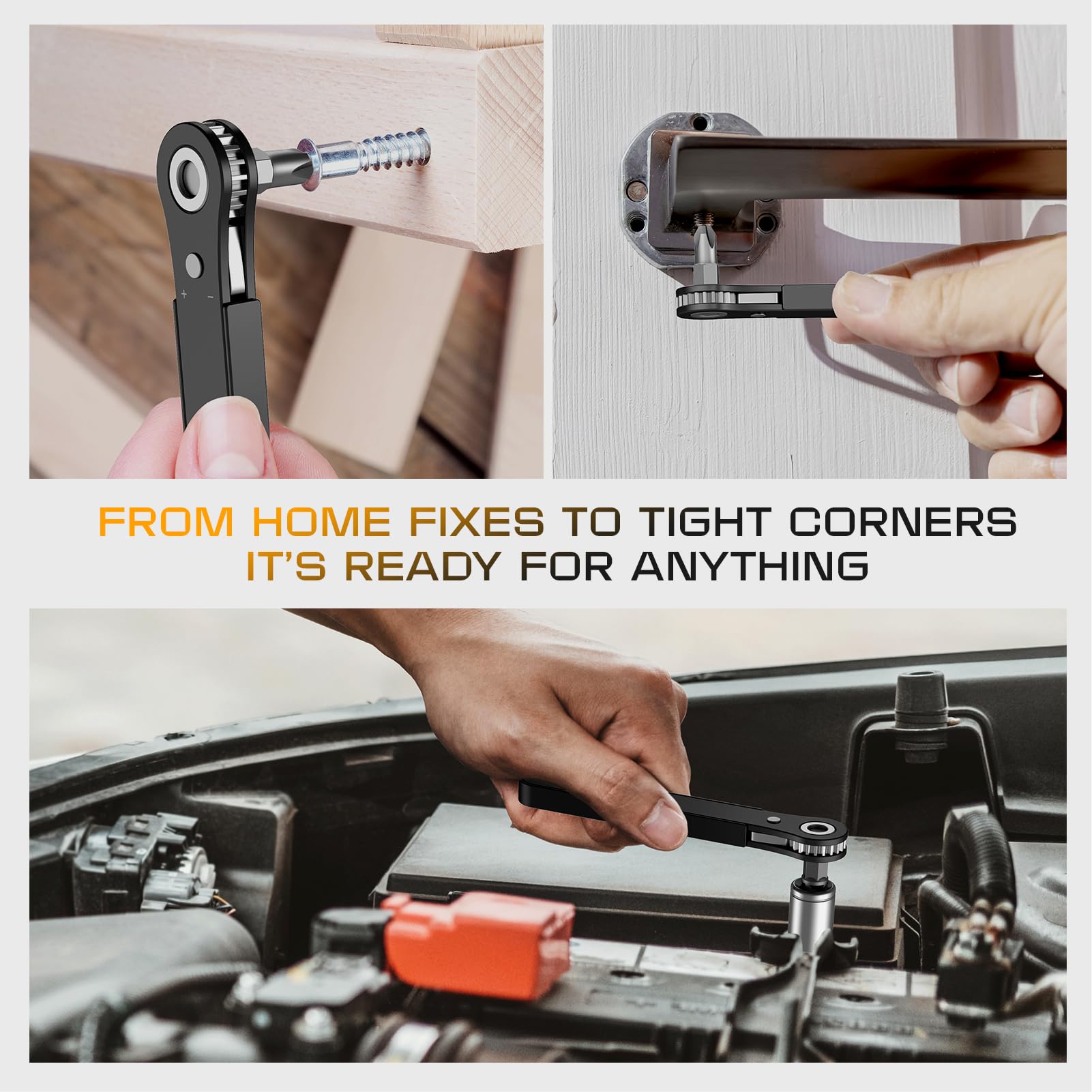 POCIONE Right Angle Screwdriver Mens Gifts - 90 Degree Offset Rat by POCIONE - Angle View 7