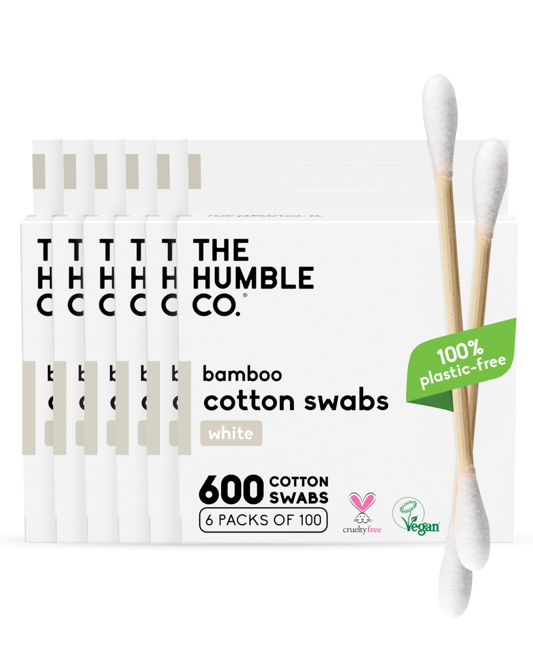 The Humble Co Bamboo Cotton Swabs Ear Cleaning Spiral Design - The Humble Co. Official Product Imagery - 8