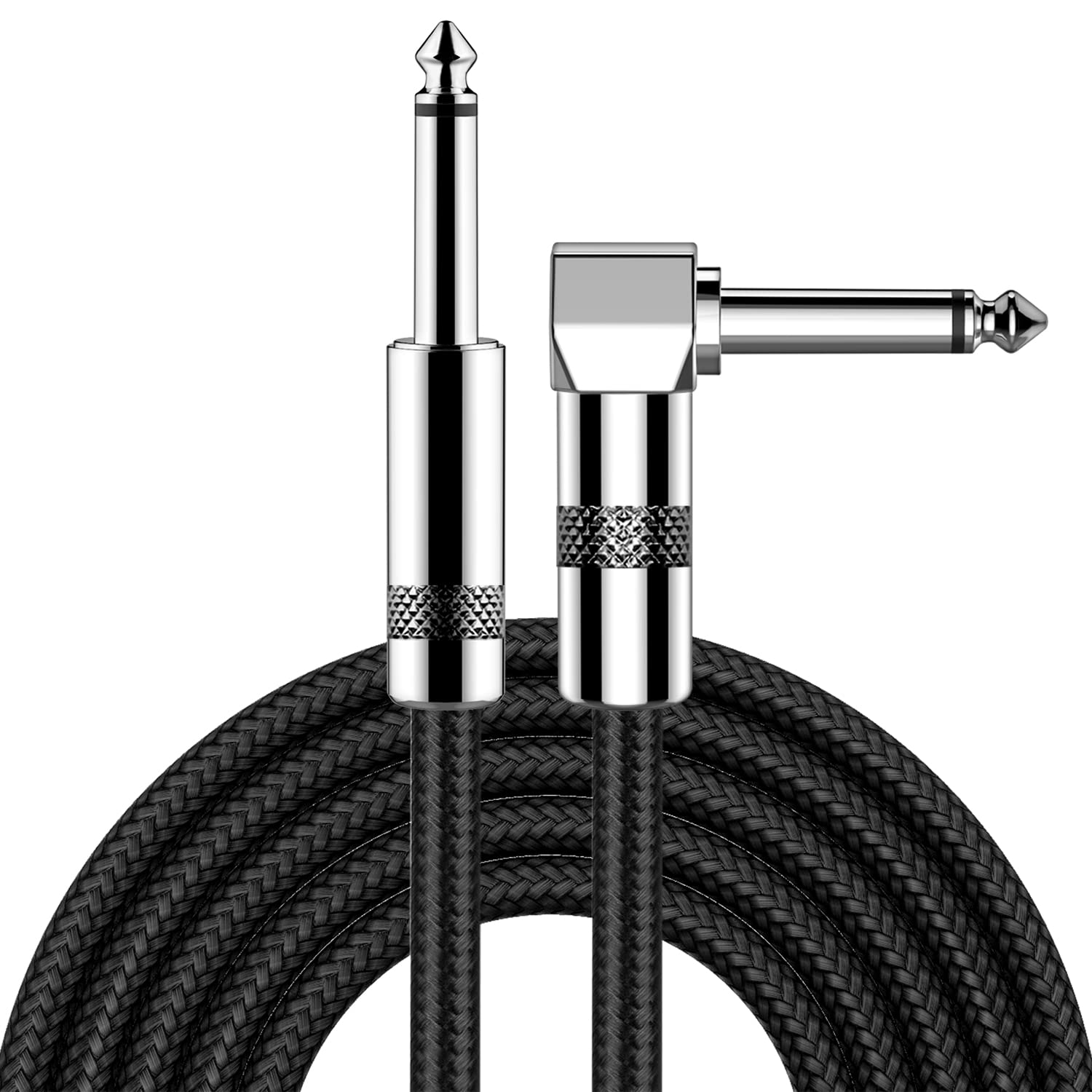 New Bee Guitar Cable 10 ft Electric Instrument Cable Bass AMP Cor by New Bee - Angle View 10