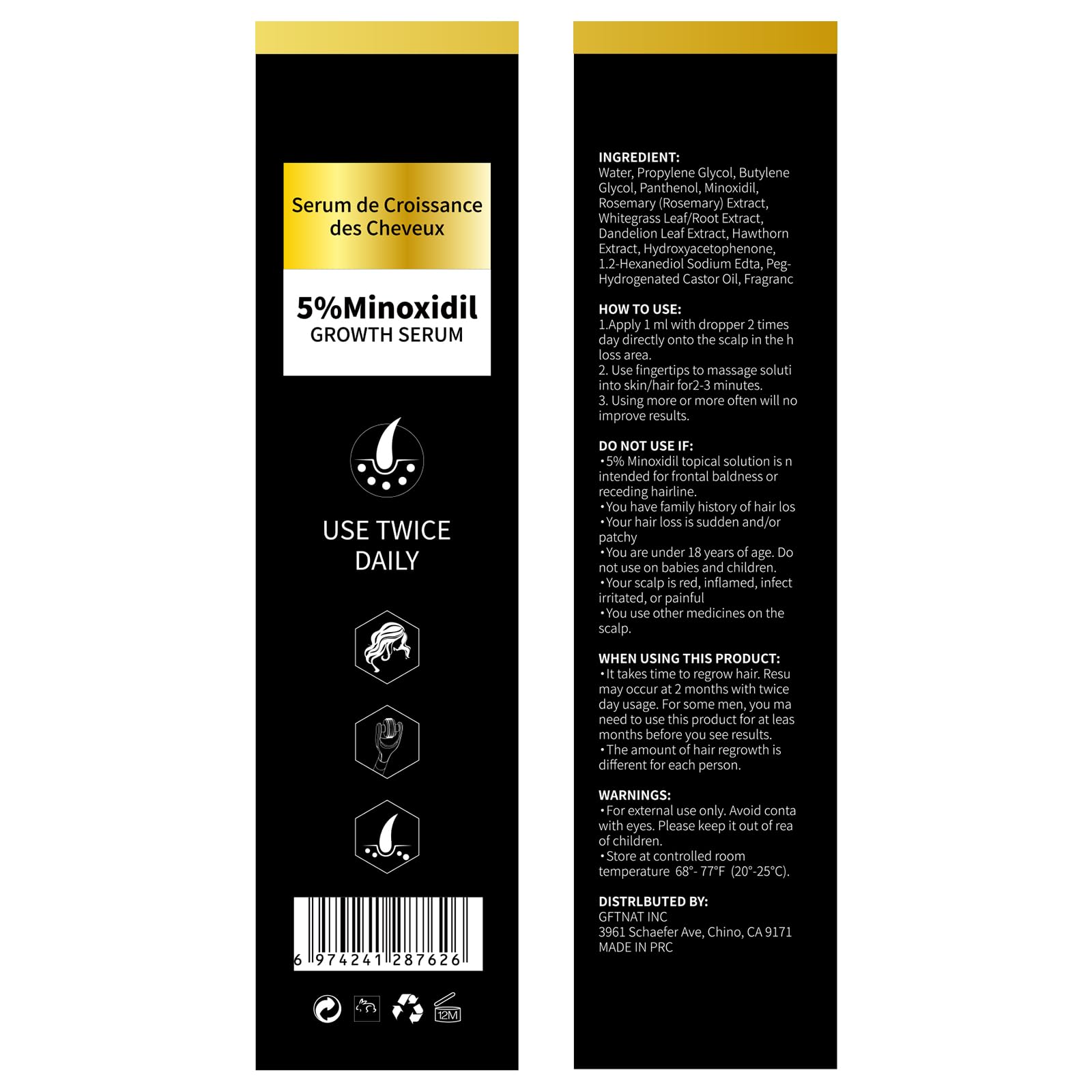 andelusita 5% Minoxidil Hair Growth Serum with Biotin & Rosemary - Extra - andelusita Official Product View 10