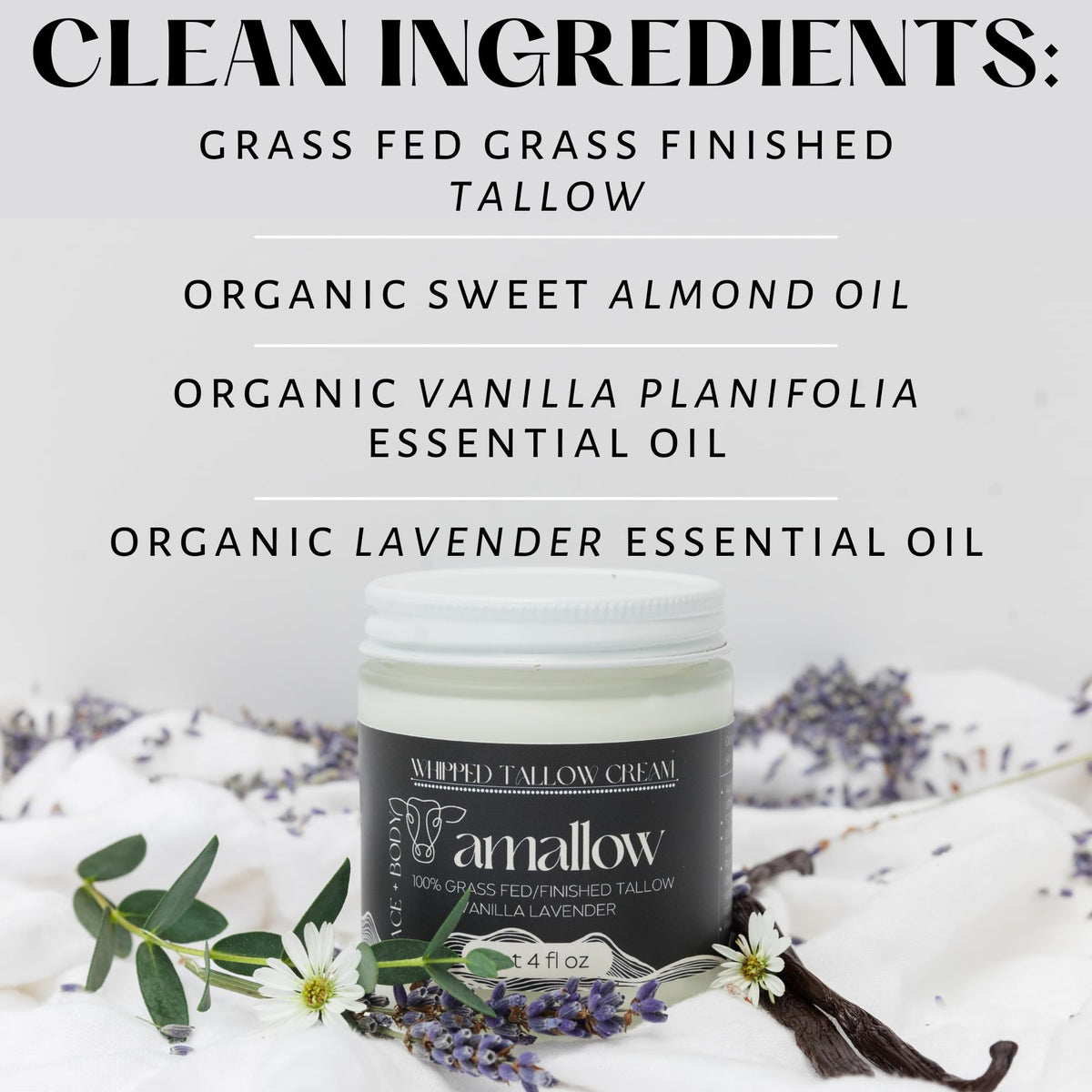 Amallow 100 Grass Fed Beef Tallow for Skin Care - Amallow Official Imagery - 4