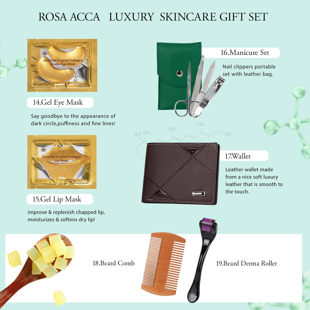 30 pcs Father s Day Gifts Bergamot Facial Skin Care Set - RA ROSA ACCA Official Imagery - 6