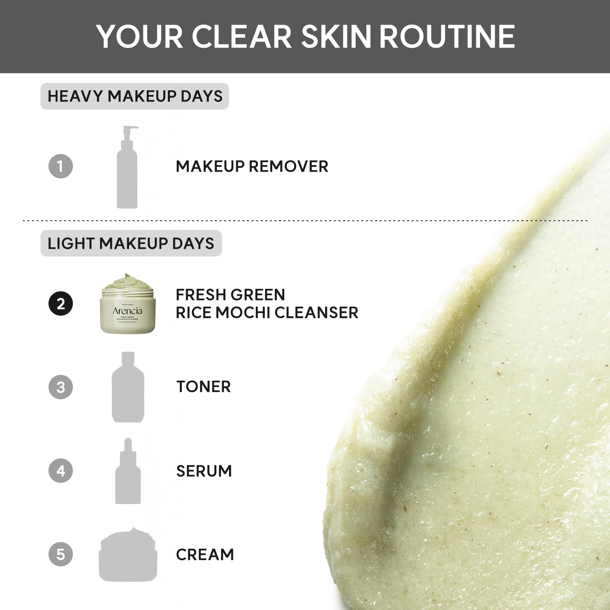 Arencia Korean Rice Mochi Face Cleanser - ARENCIA Official Product View 10