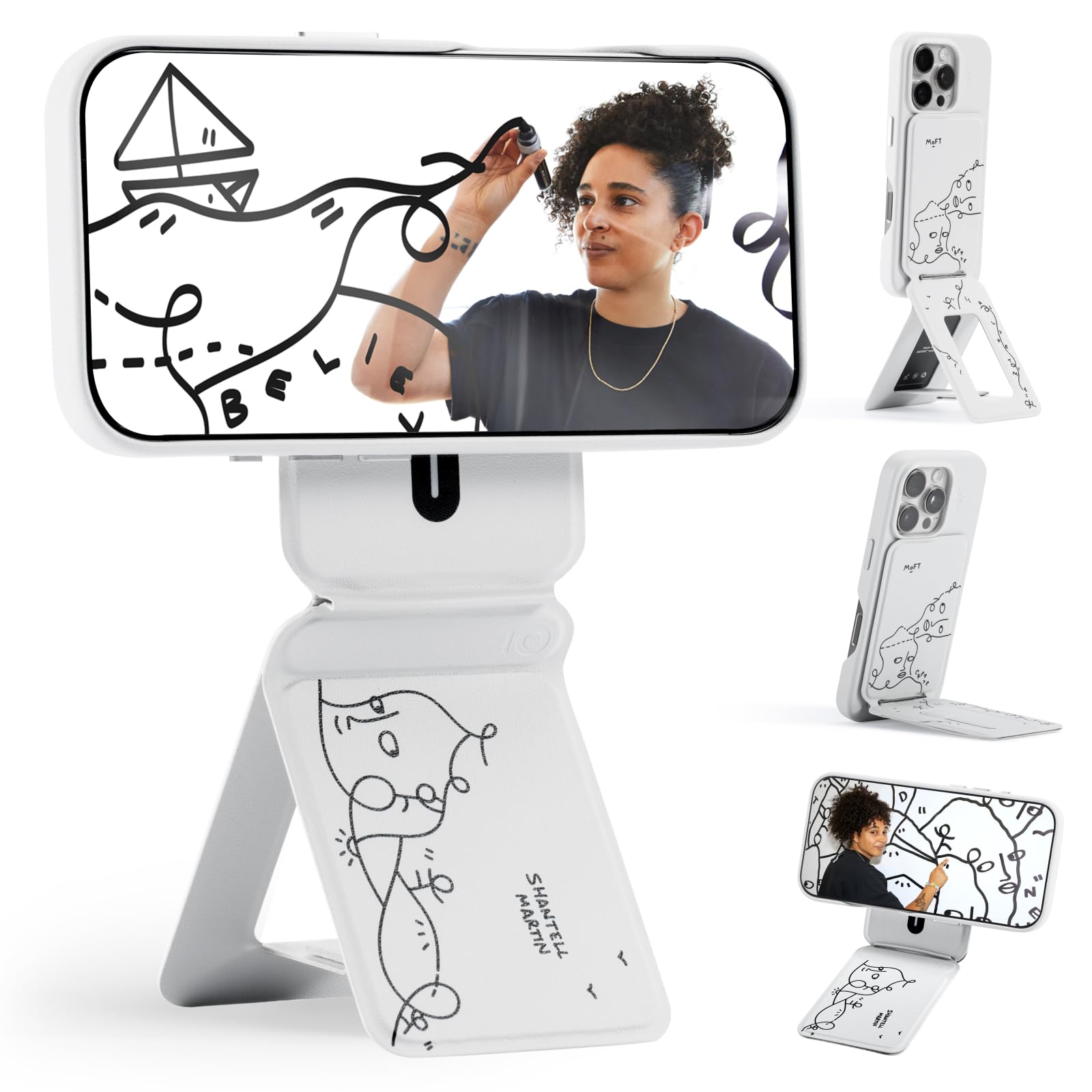MOFT Phone Tripod Stand, Portable Selfie Stick for iPhone, Mulit-Angle - MOFT Official Product View 10