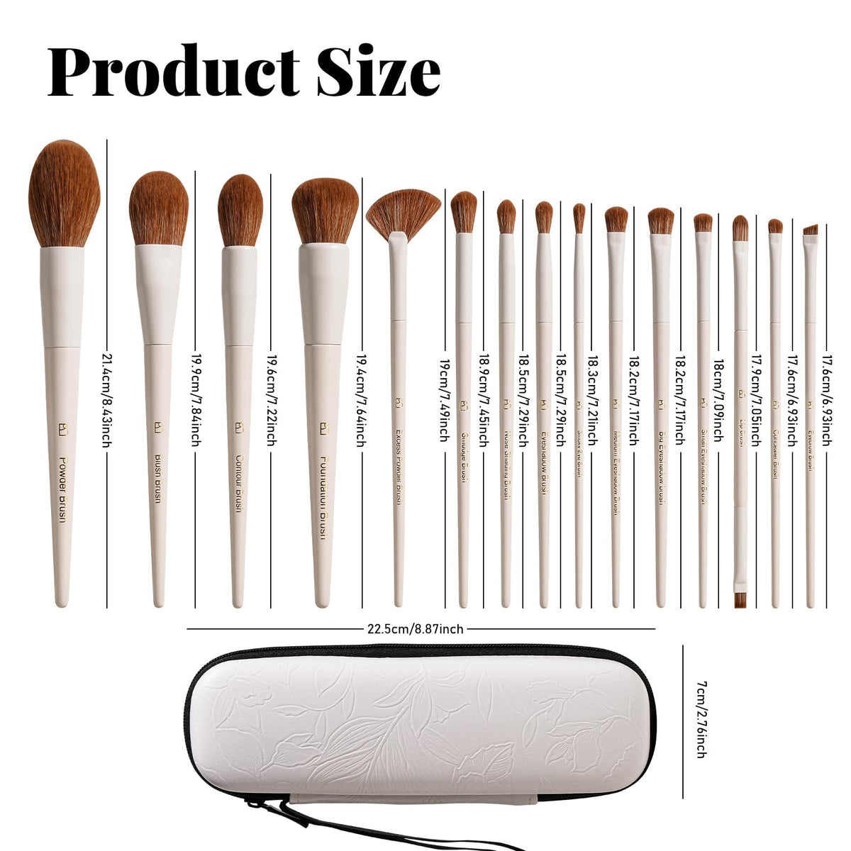 BS MALL Makeup Brushes Set with Travel Bag - BS-MALL Official Imagery - 7