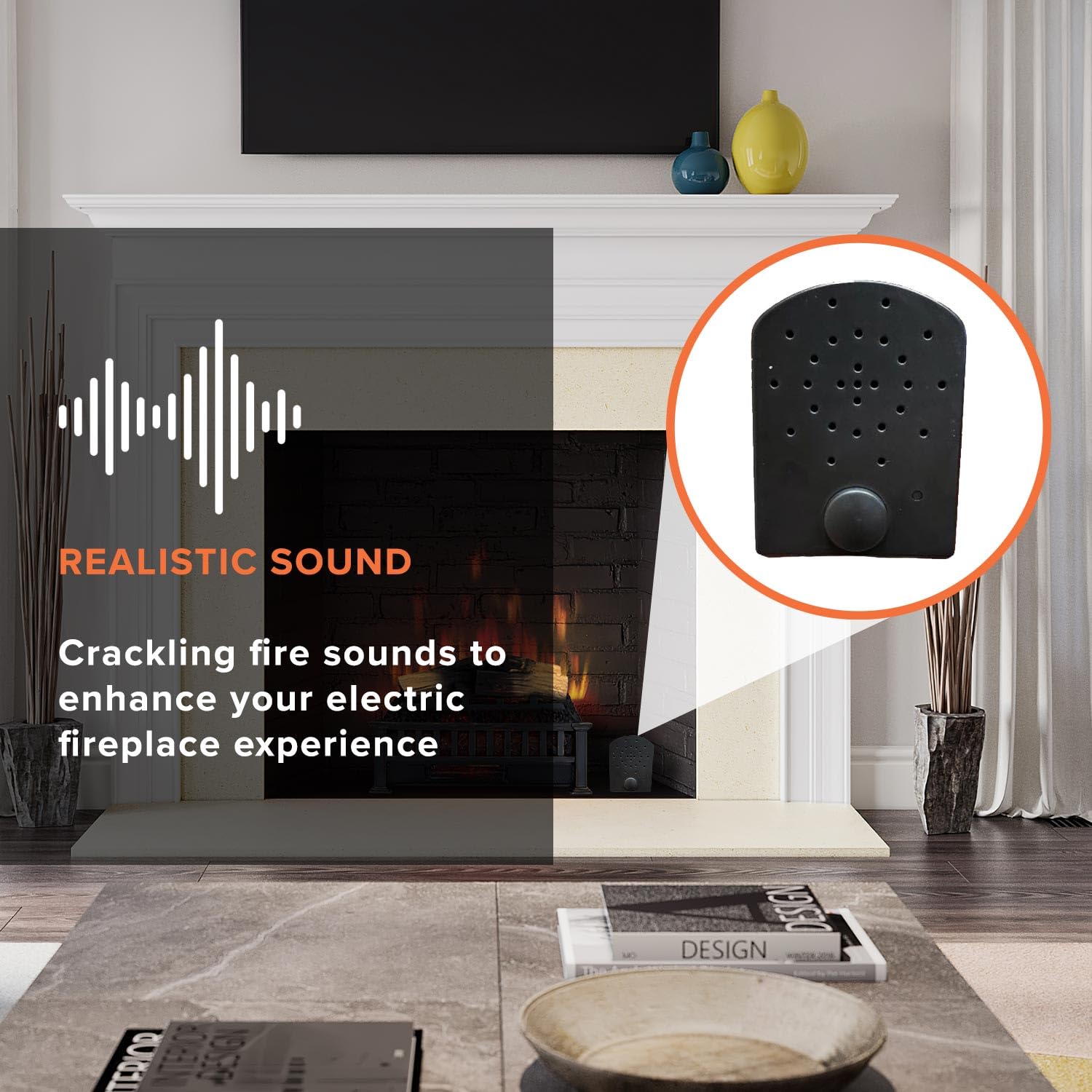 Comfort Smart Fire Crackler Sound System - CS-FC by Comfort Smart - Angle View 3