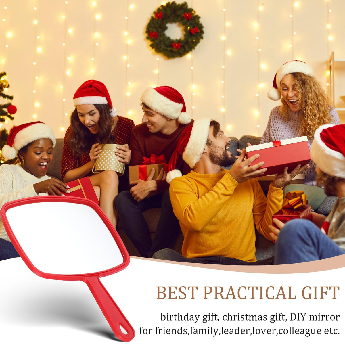 Geetery 12 Pcs Handheld Mirrors with Handle Hand Mirror Bulk - Geetery Official Imagery - 7
