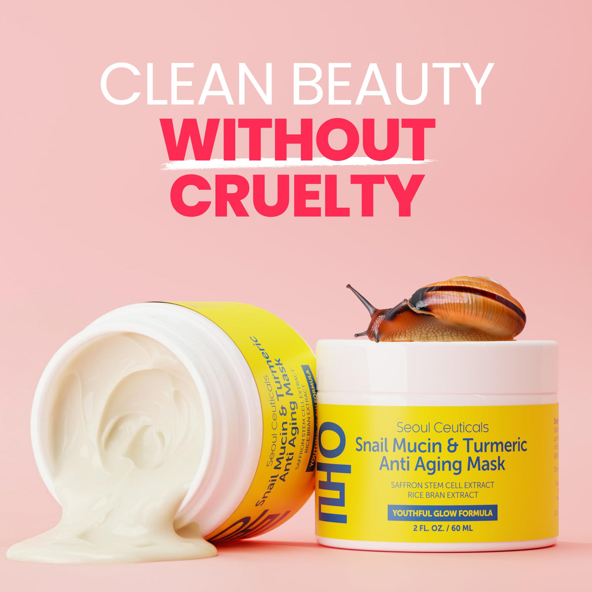 SeoulCeuticals Korean Face Mask Snail Mucin Turmeric Anti - SeoulCeuticals Official Product Imagery - 8