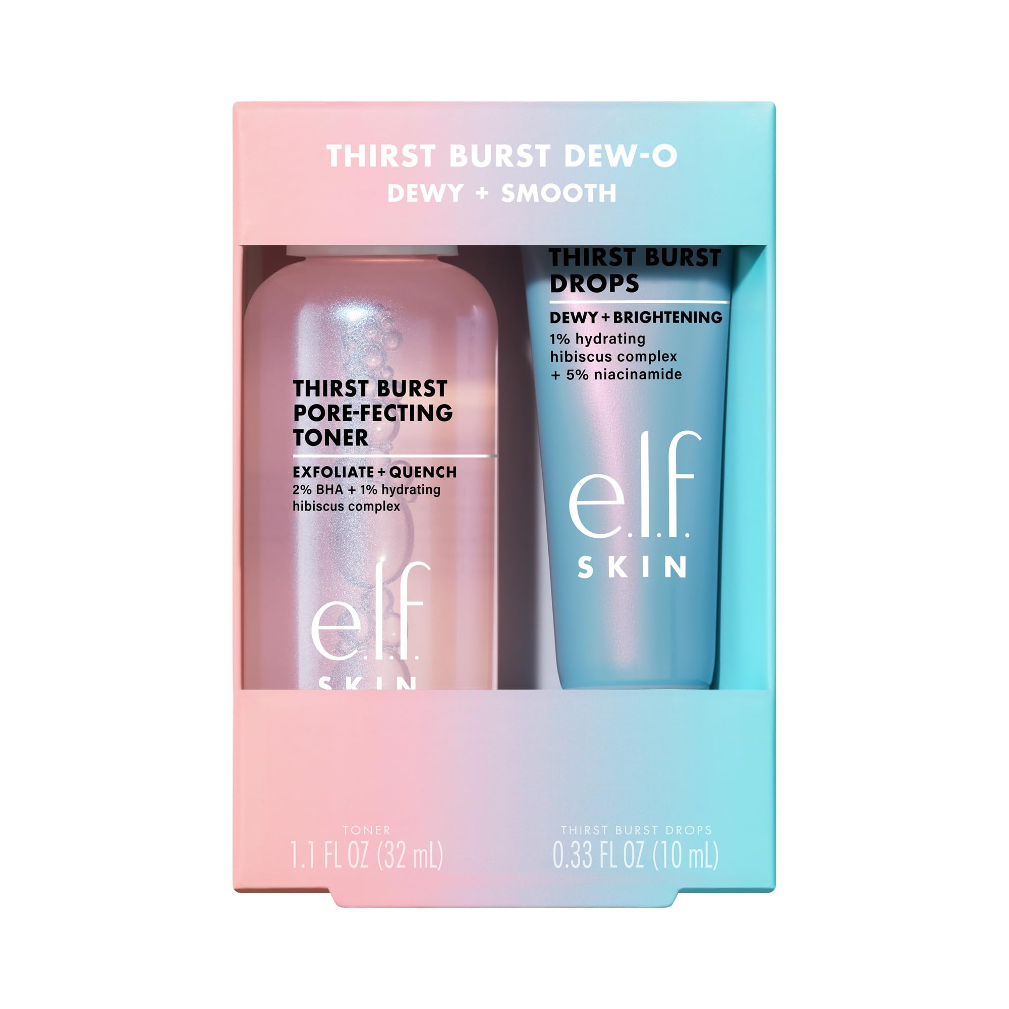 e.l.f. SKIN Thirst Burst Dew-O, Travel-Sized Skincare Set, - e.l.f.