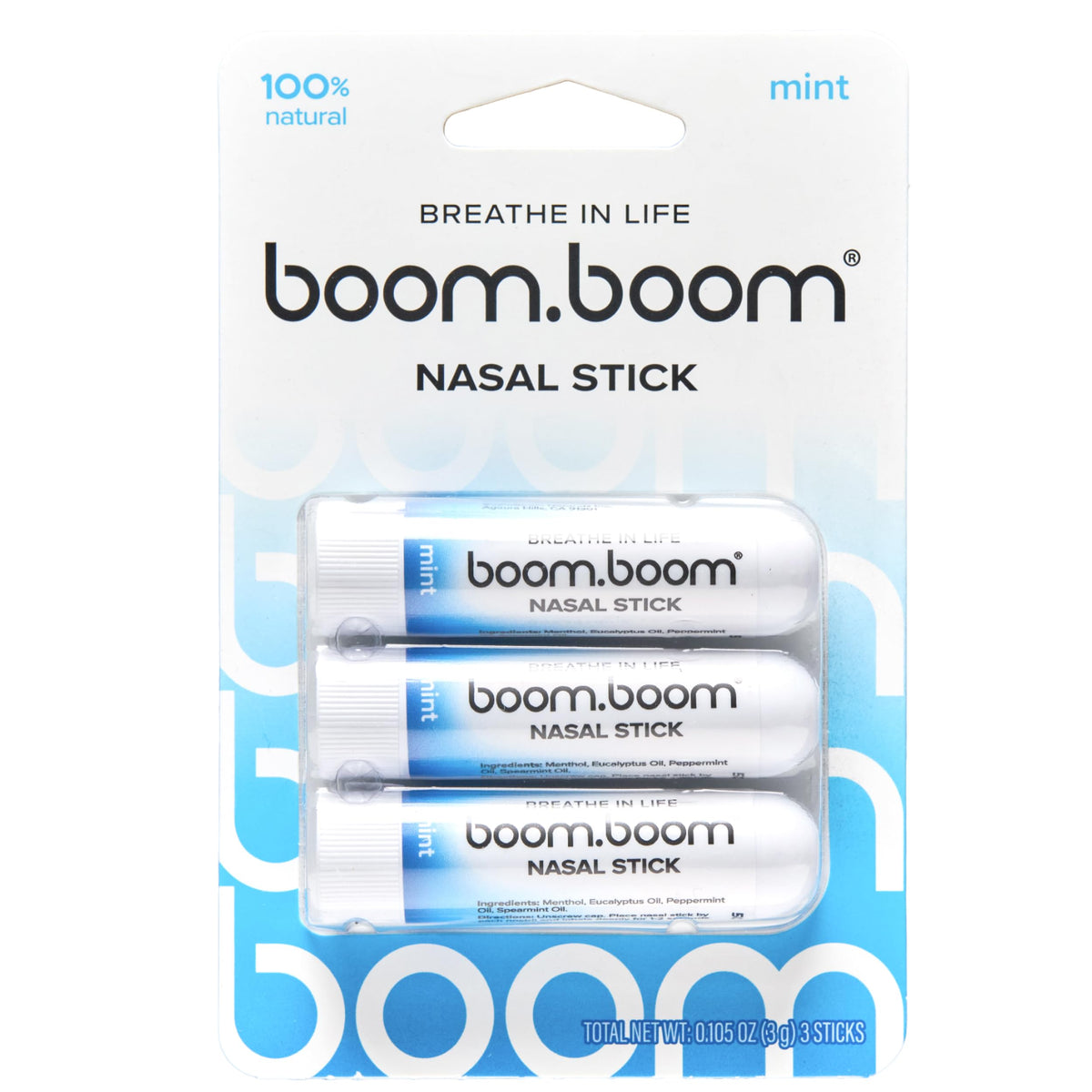 BoomBoom Nasal Stick Essential Oils Menthol Inhaler Variety - BoomBoom Official Imagery - 8