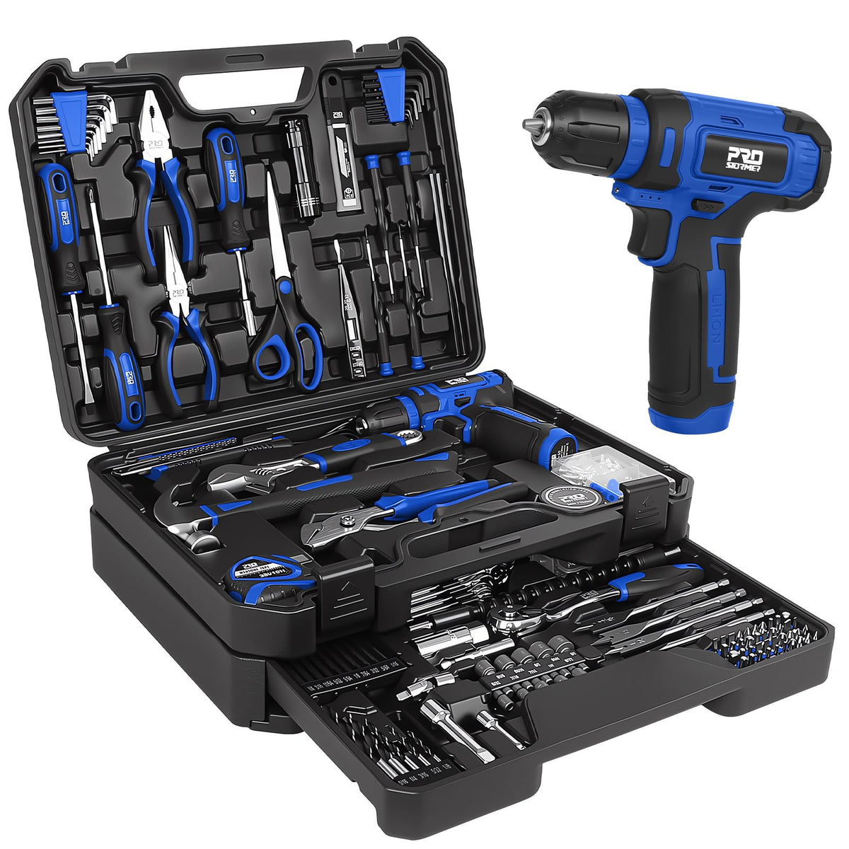 Prostormer 369 Piece Drill Tool Sets Combo Kit Blue - Prostormer Official Imagery - 2