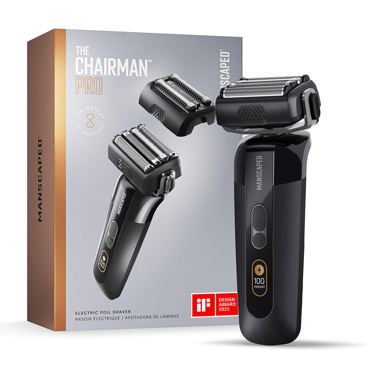 MANSCAPED The Chairman PRO Men s Electric Foil Face Shaver - MANSCAPED Official Imagery - 1