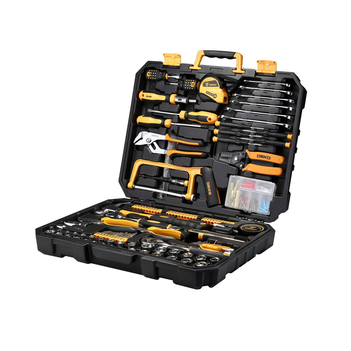 DEKOPRO 198 Piece Home Repair Tool Kit Wrench Plastic - DEKOPRO Official Imagery - 5