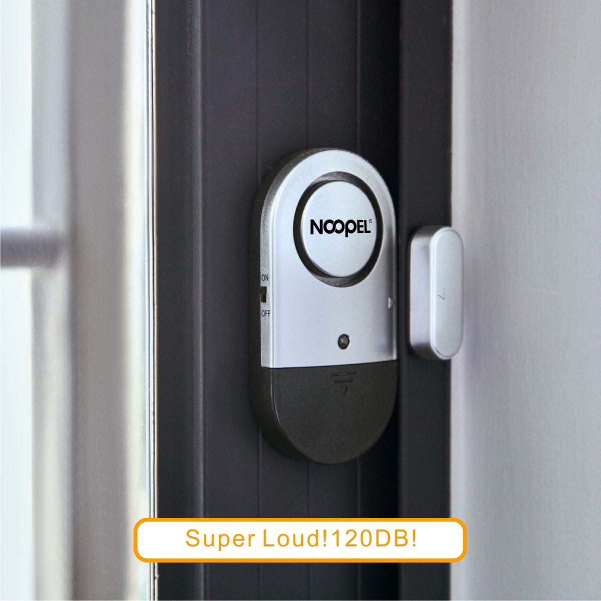 Noopel 120dB Door & Window Alarm for Kids Safety – 4 Pack