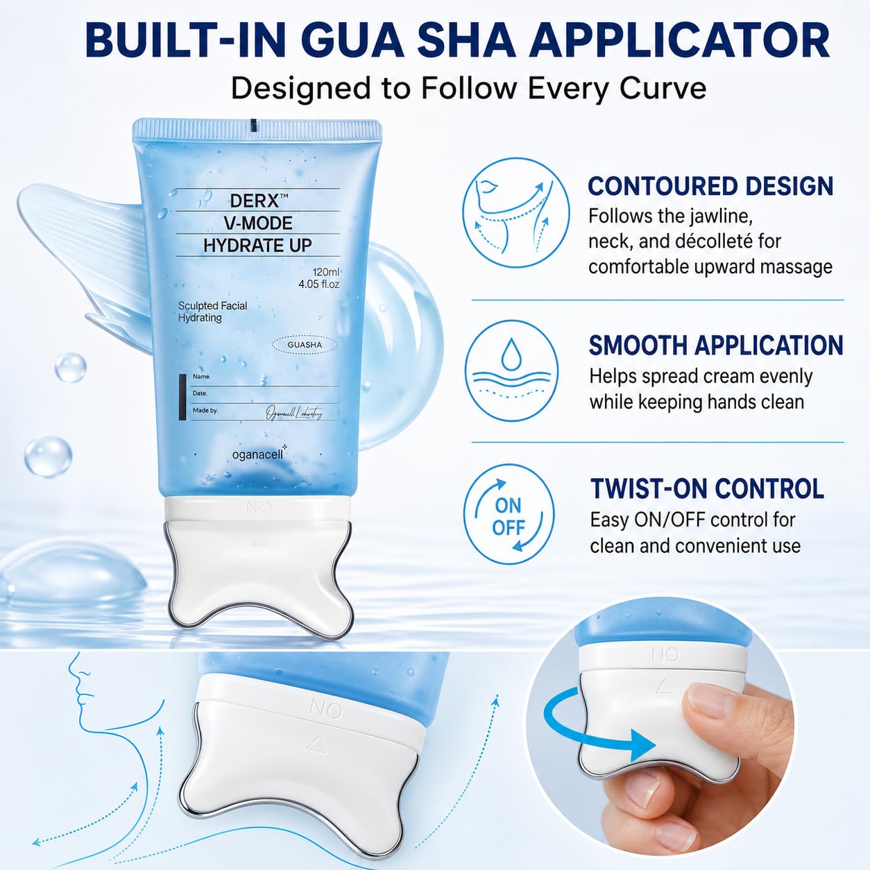 OGANA CELL PDRN Neck Cream For Lifting & Firming,Gua Sha Cream With Neck - OGANA CELL Official Product View 7