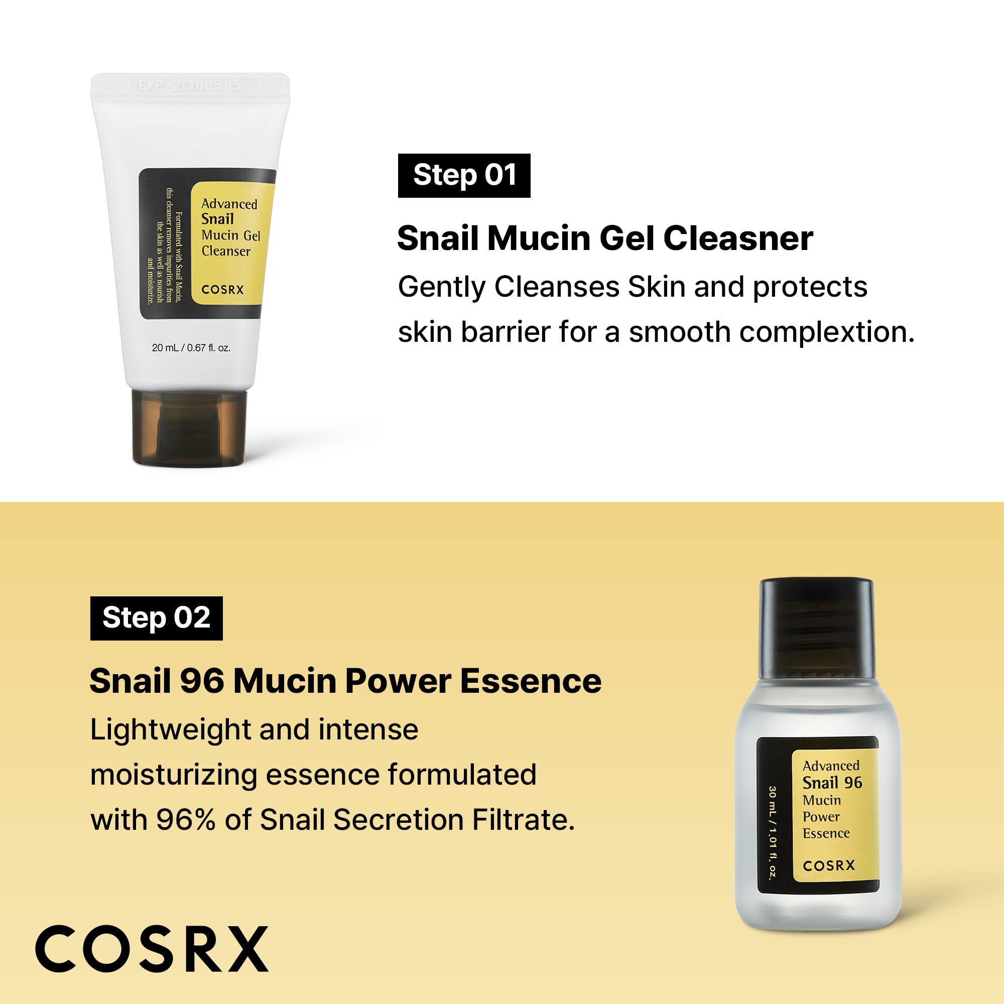 COSRX All About Snail Mucin Set, Mini Travel Essentials - COSRX Official Product View 5
