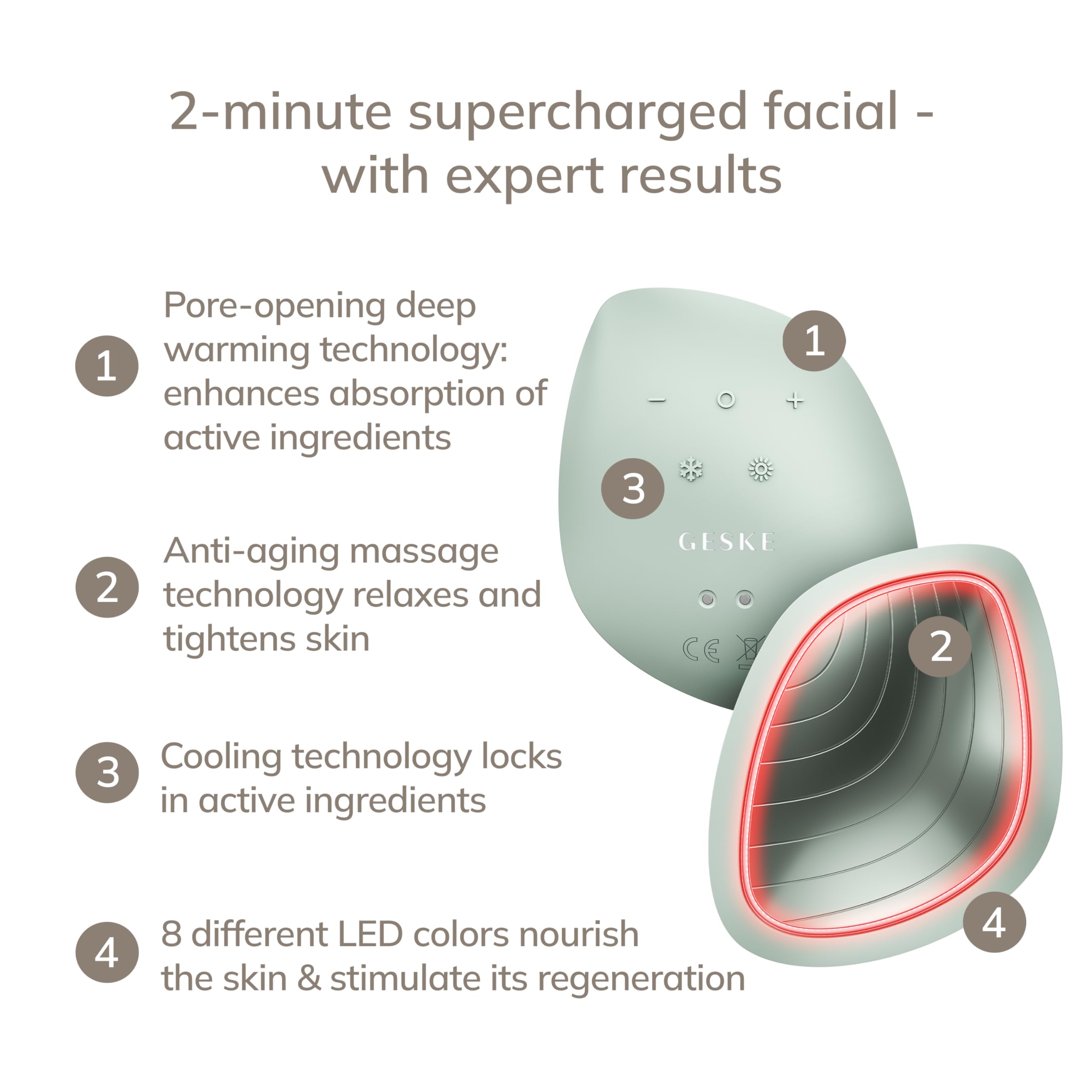 GESKE SmartAppGuided™ Sonic Warm &amp; Cool Mask - GESKE