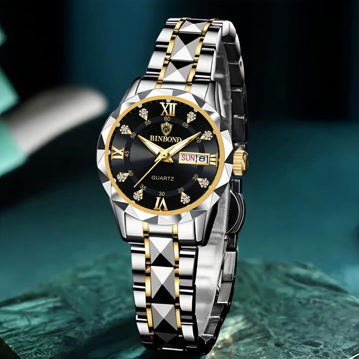 Gosasa Luxury Men s and Women s Business Diamond Stainless - Gosasa Official Imagery - 4