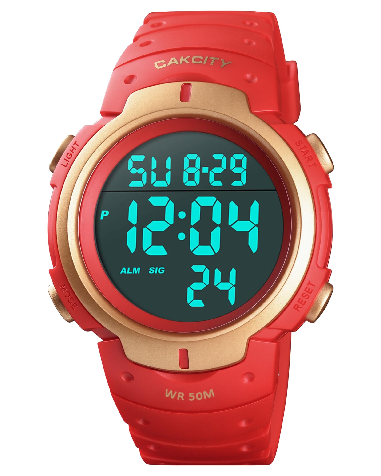 CakCity Digital Watch Mens, Waterproof Sport Wristwatch, Referee Stopw - View 10