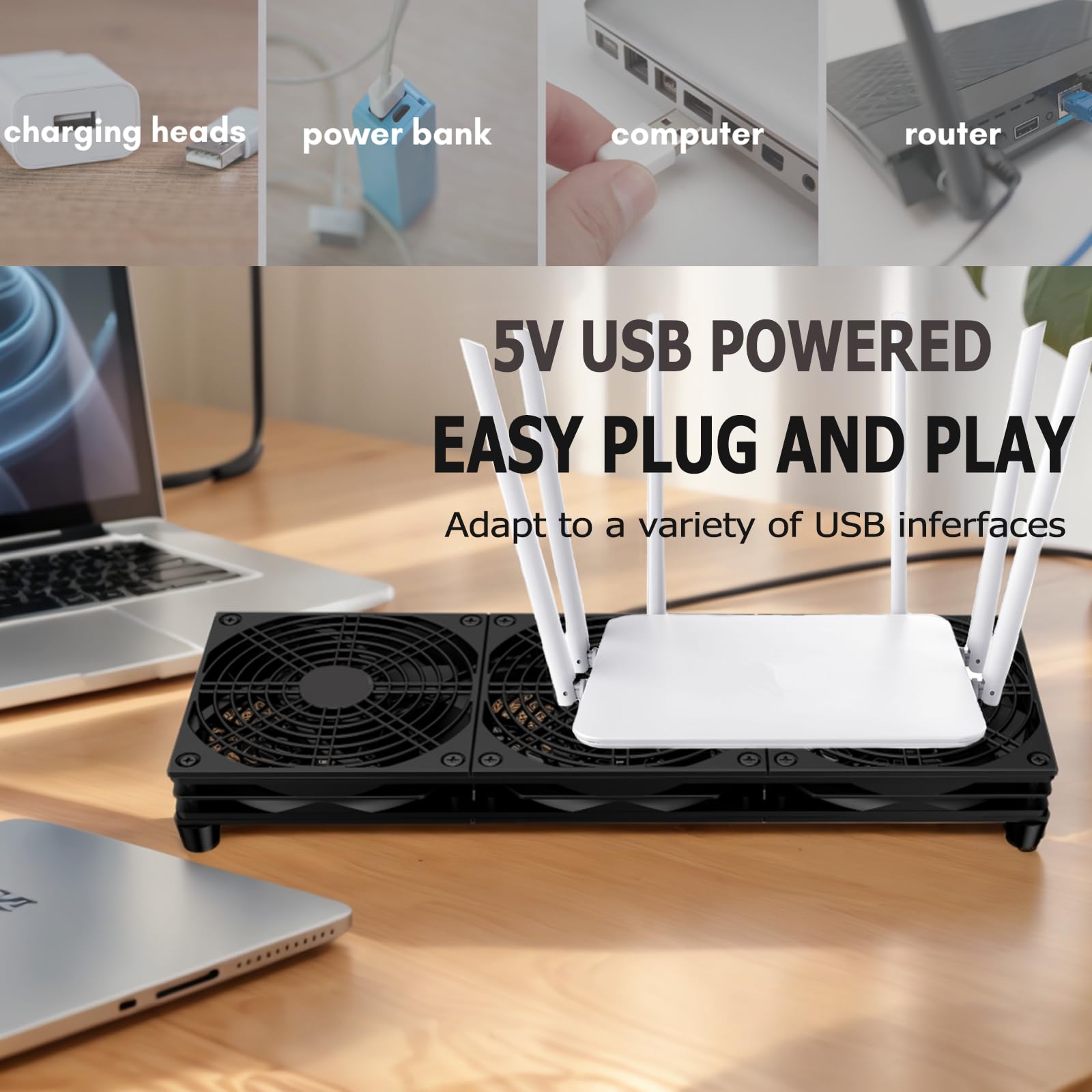 VTRETU MINING VTRETU Router Cooling Fan for Computer Cooler Audio - VTRETU MINING Official Product View 7