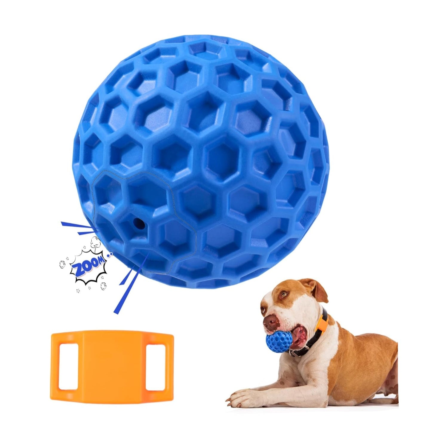 Putago squeaky dog balls for large and medium aggressive chewers, durable indestructible dog toys with squeaker for active play.