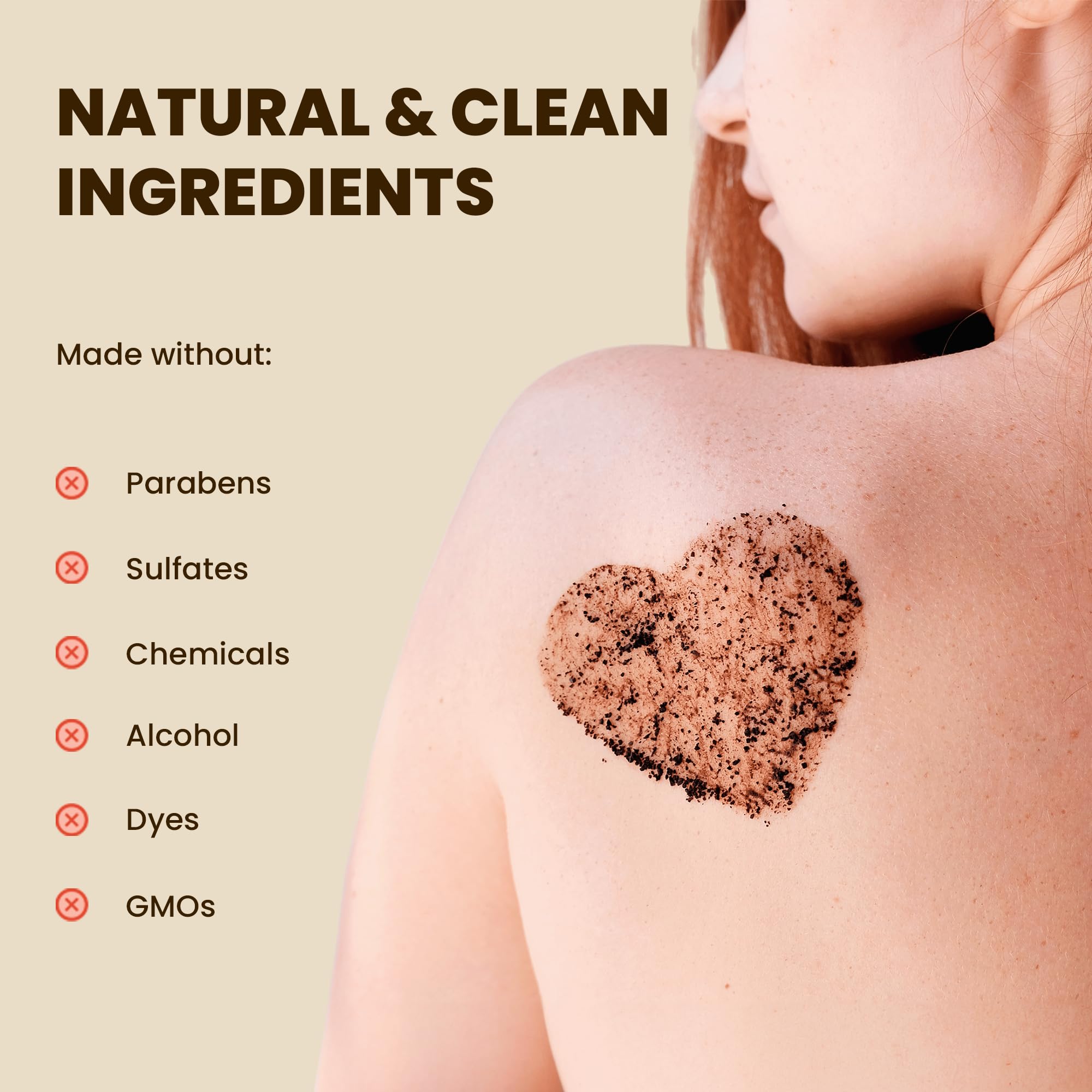 Brewblossom Organic Robusta Coffee Body Scrub with Coconut Oil & Shea Butter - - Brewblossom Official Product View 5