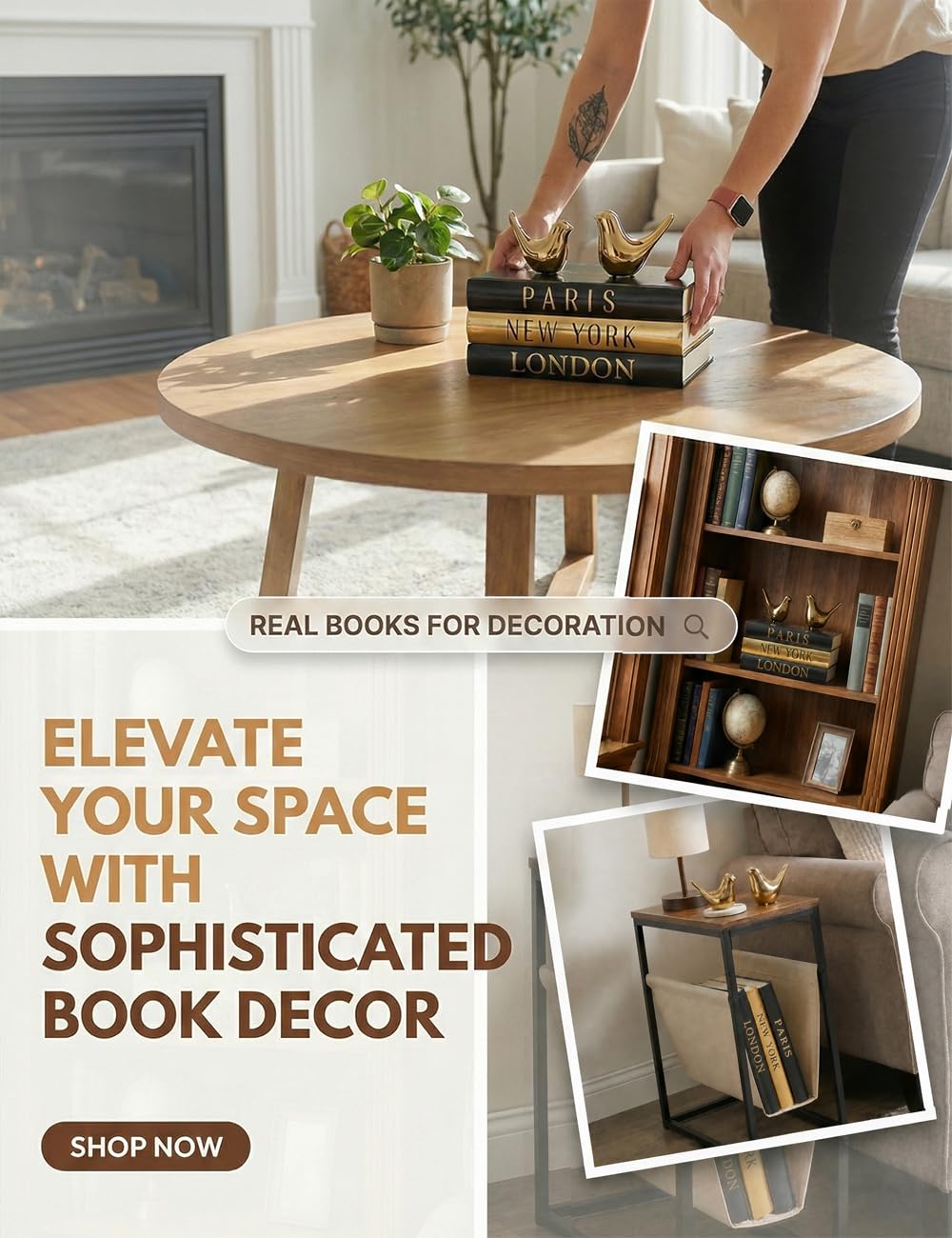 Decorative Books for Home Decor Coffee Table Book Decor - ADUN Stationery Official Imagery - 8