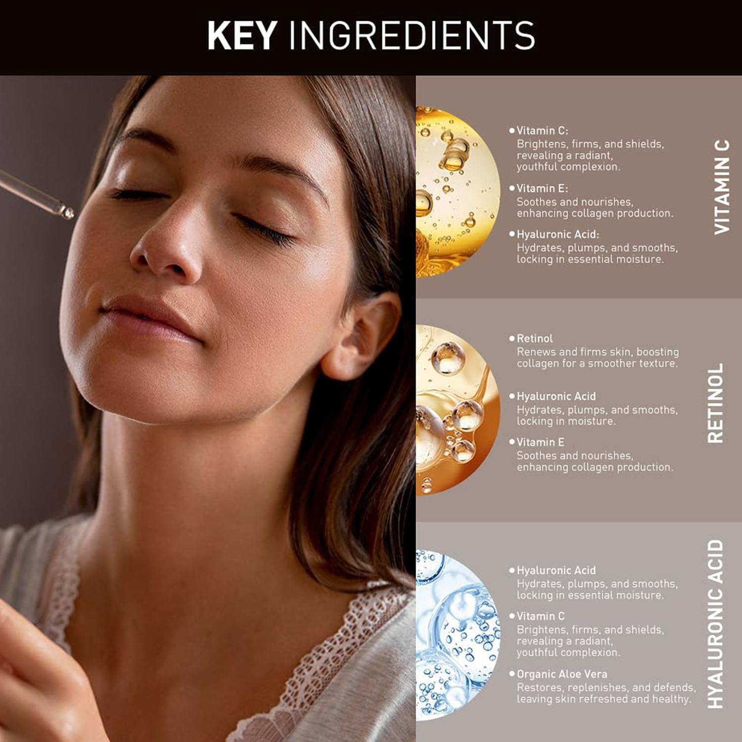 WUMAL Face Serum Set - Includes Vitamin C & Retinol & Hyaluro - WUMAL Official Product View 6