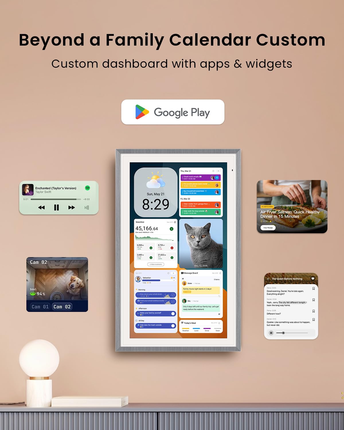 Apolosign 27-inch Digital Calendar & Smart Family Wall Planner, N - ApoloSign Official Product View 9