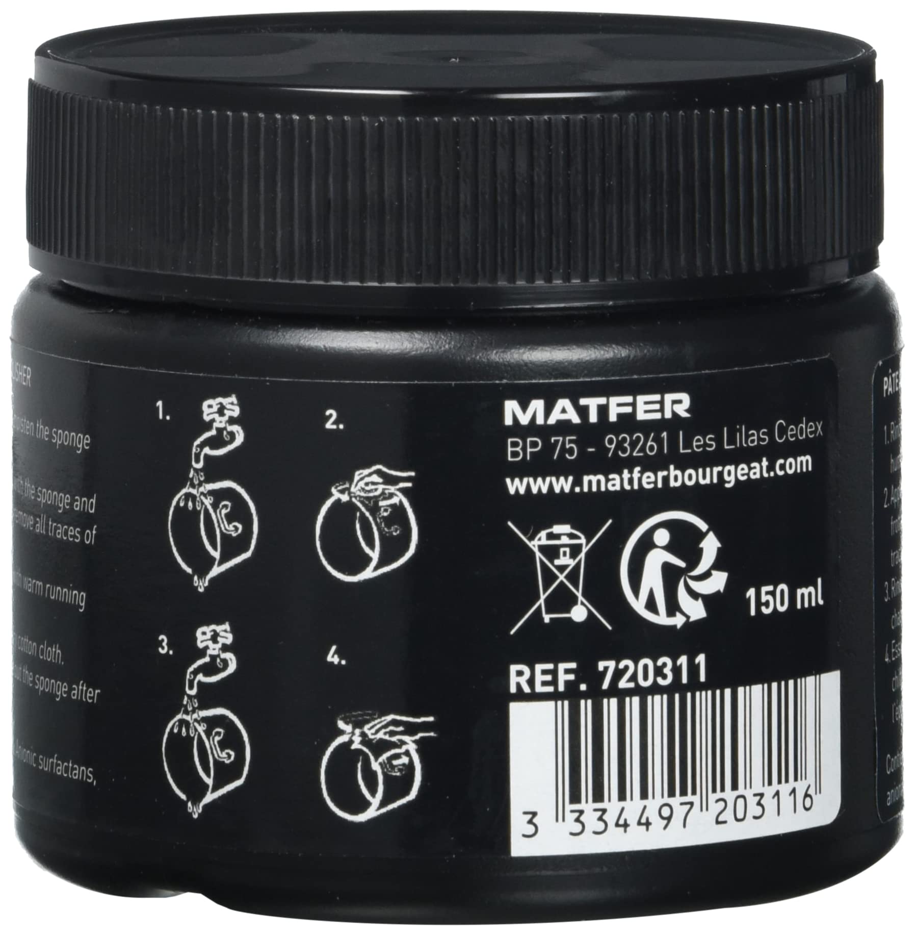 Matfer Bourgeat Bistro Copper Cleaning Paste, 5 fl. oz.