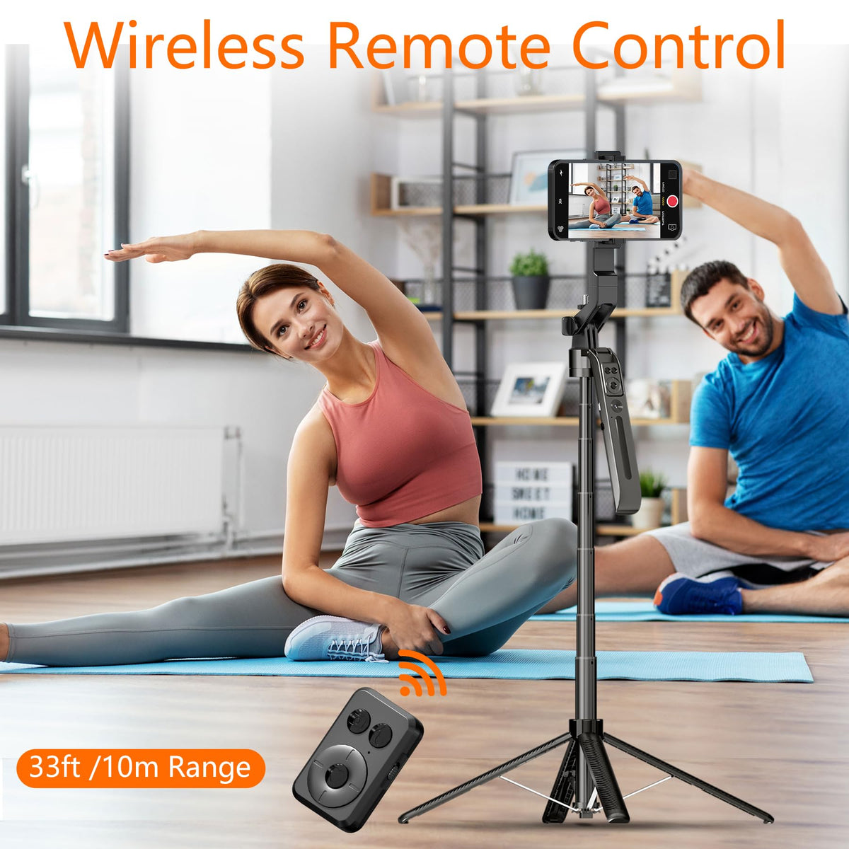 Auto Face Tracking Tripod for iPhone with Light No APP - DMYWB Official Imagery - 6