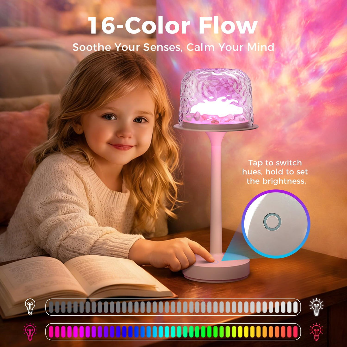 Waterproof Shower Lamp Rechargeable LED Ocean Projector - YJHAOTOU Official Imagery - 6
