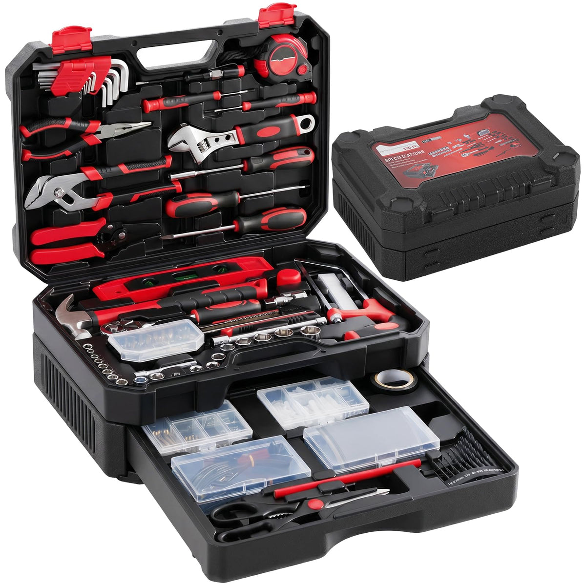 OLIXIS 330 Piece Home Repair Tool Kit with Pull Out Drawer - OLIXIS Official Imagery - 2