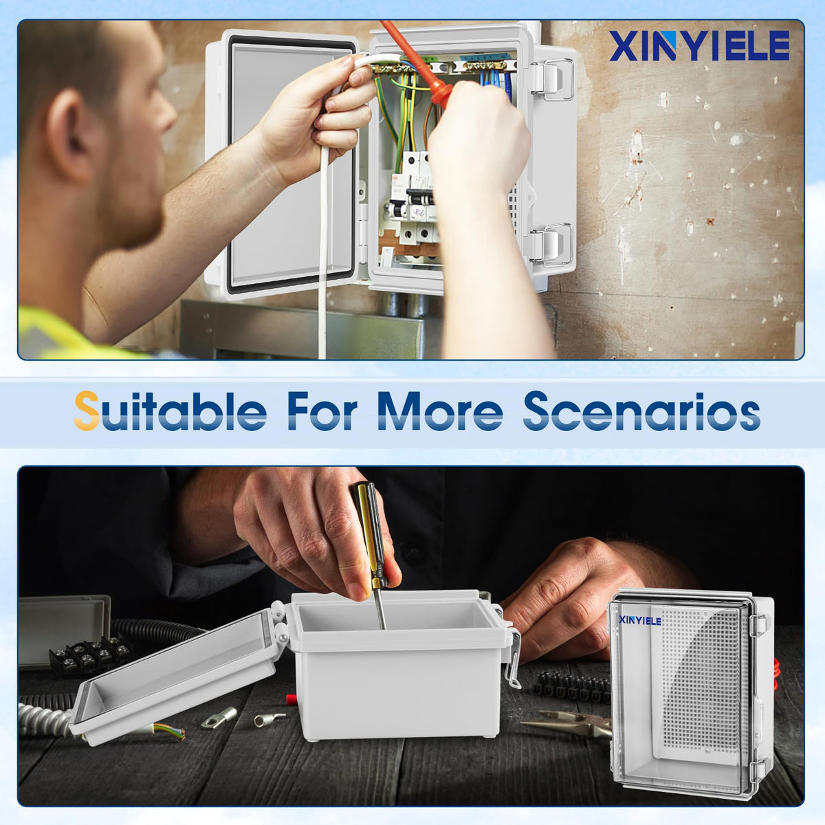 Waterproof Outdoor Project ABS Plastic Junction Box IP67 - XINYIELE Official Imagery - 7