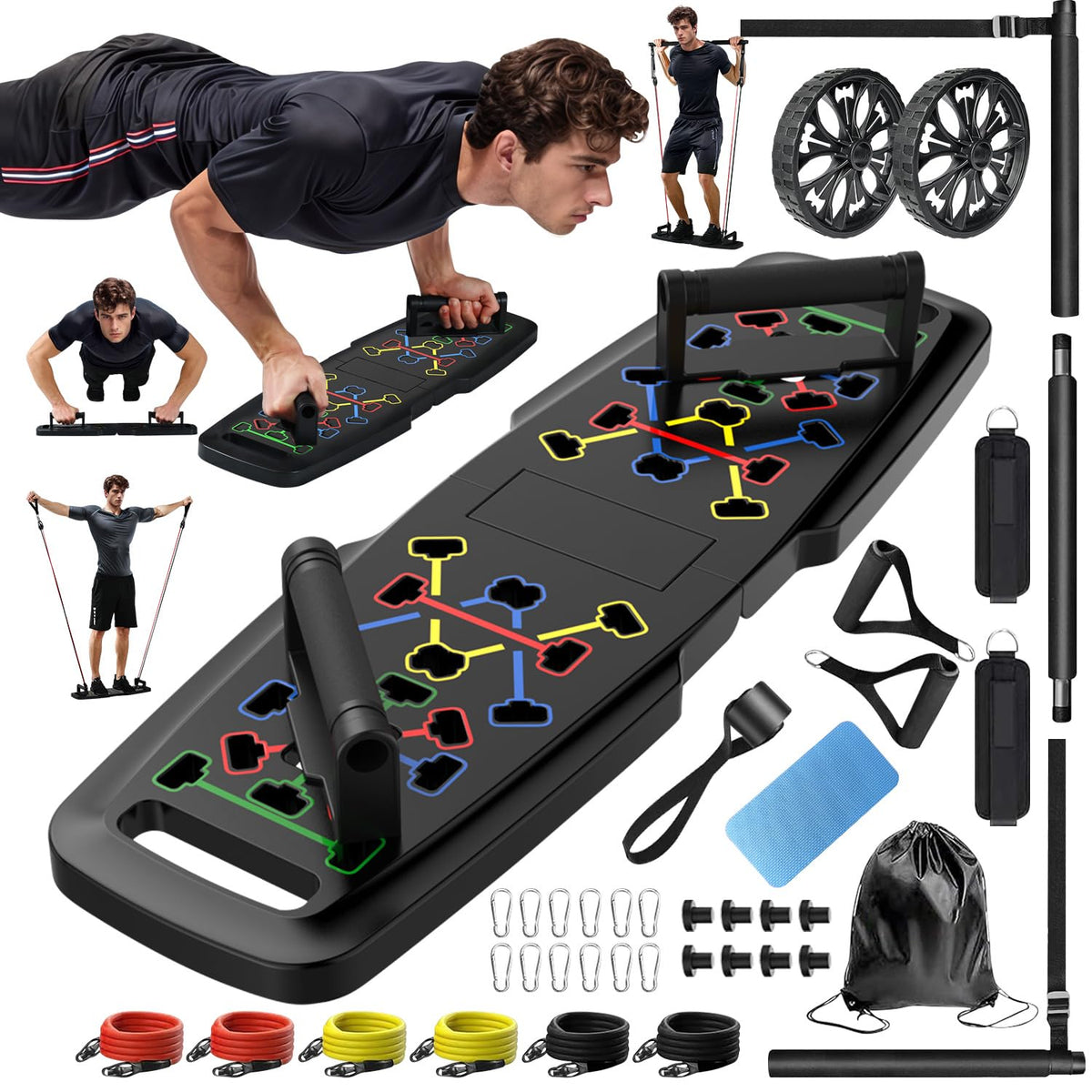 MQRW Push Up Board Home Gym Portable Exercise Equipment - MQRW Official Imagery - 1