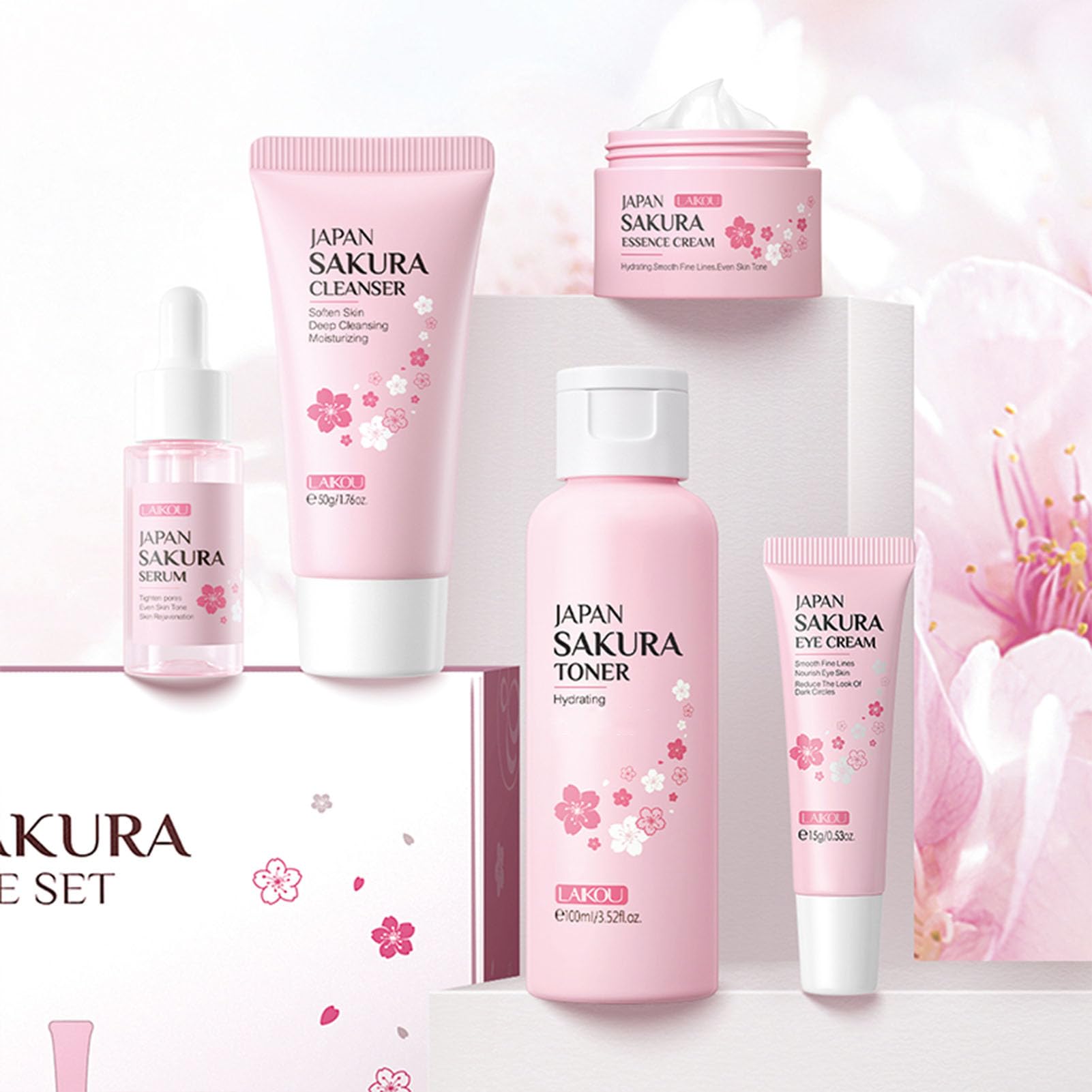 Skin Care Set, Cherry Facial kit for women, Skincare Kit Gifts - Etuanxi
