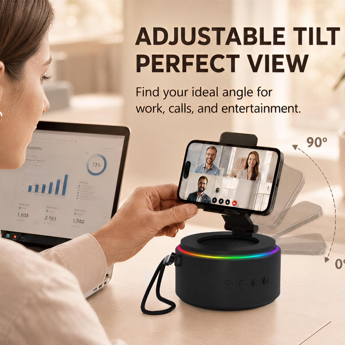 Men Dad Gifts for Christmas Day Bluetooth Speaker with Phone - ZAPUVO Official Imagery - 7