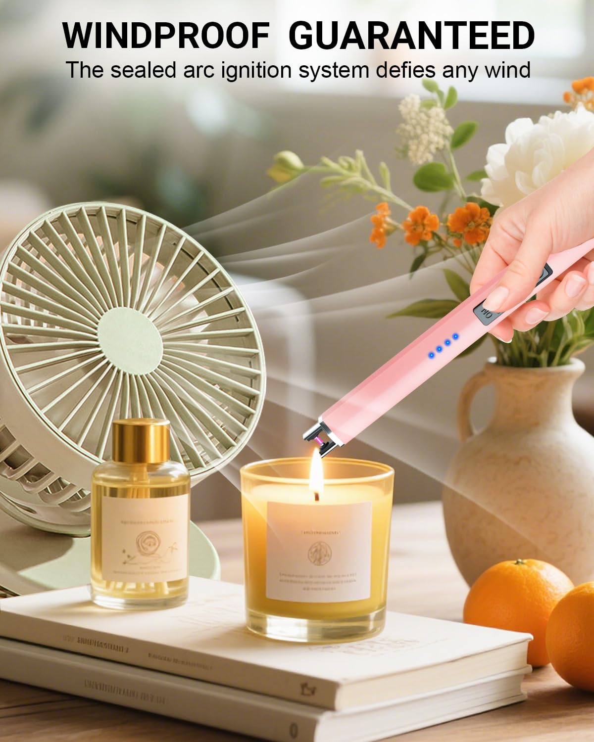 FUKKUDA Electric Candle Lighter with Safety Switch - USB Rechargeable - View 3