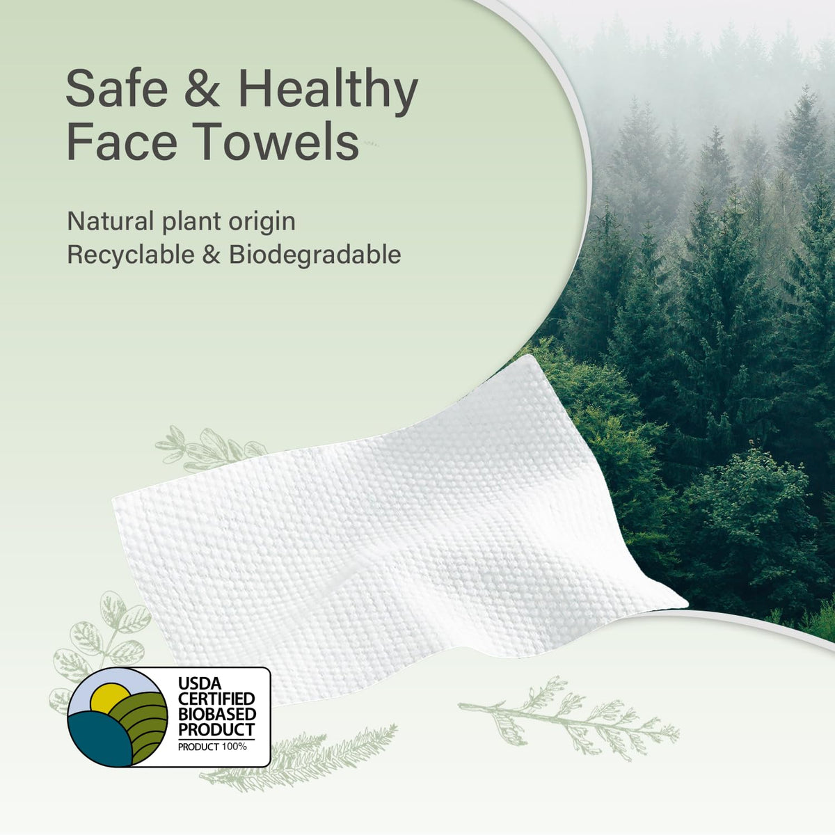 Unifree Facial Towel l Disposable Dry Wipes l 4 pack Value - UNIFREE Official Imagery - 3