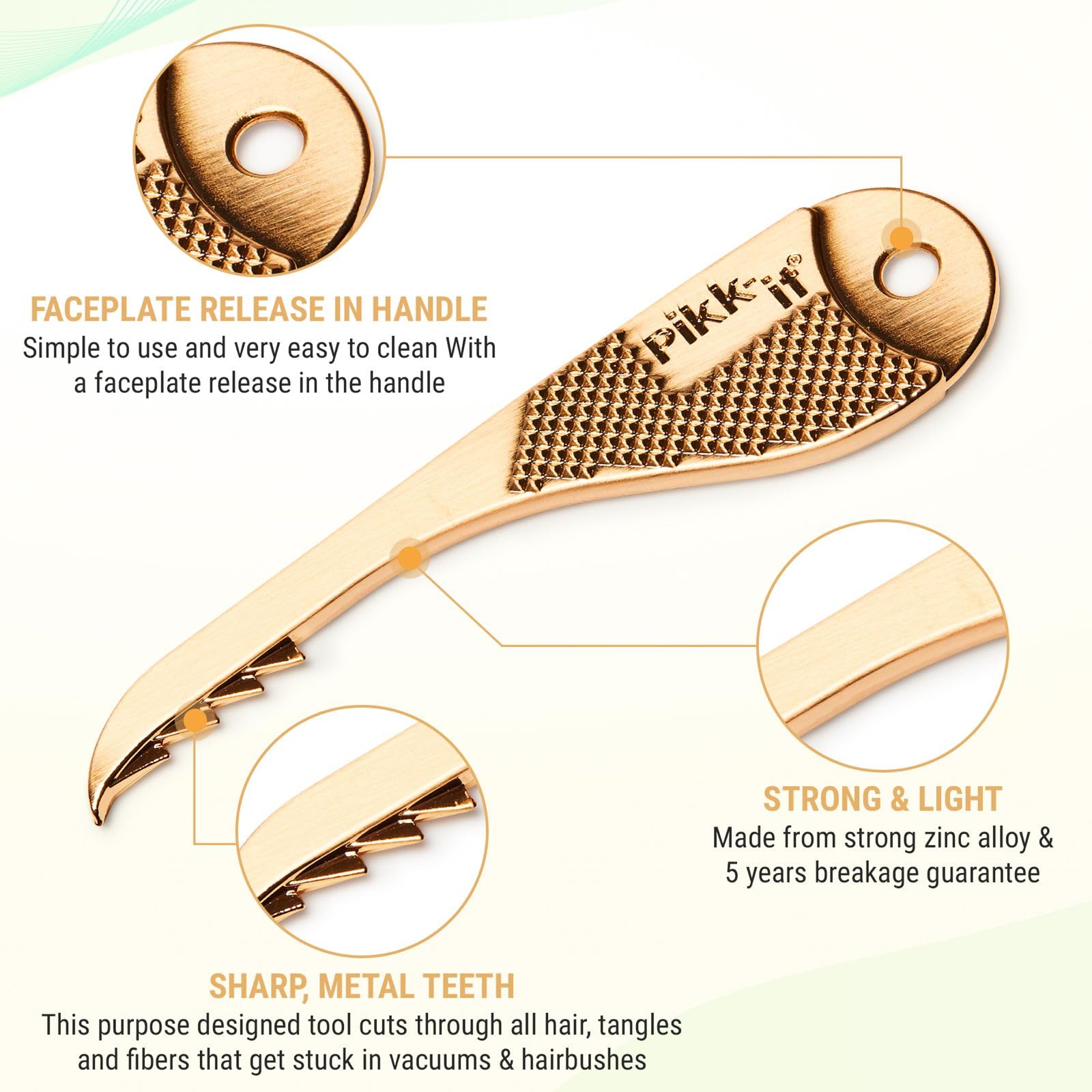 Pikk-it Vacuum Hairbrush Cleaner Tool by Pikk-it - Angle View 3